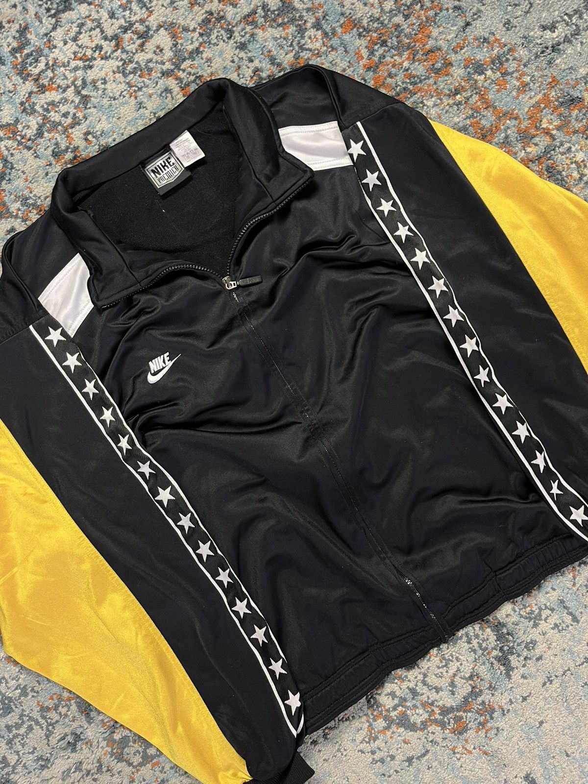 Nike × Vintage Vintage 90s Nike premier stars zip track jacket / sweatshirt Size US XL / EU 56 / 4 - 5 Thumbnail