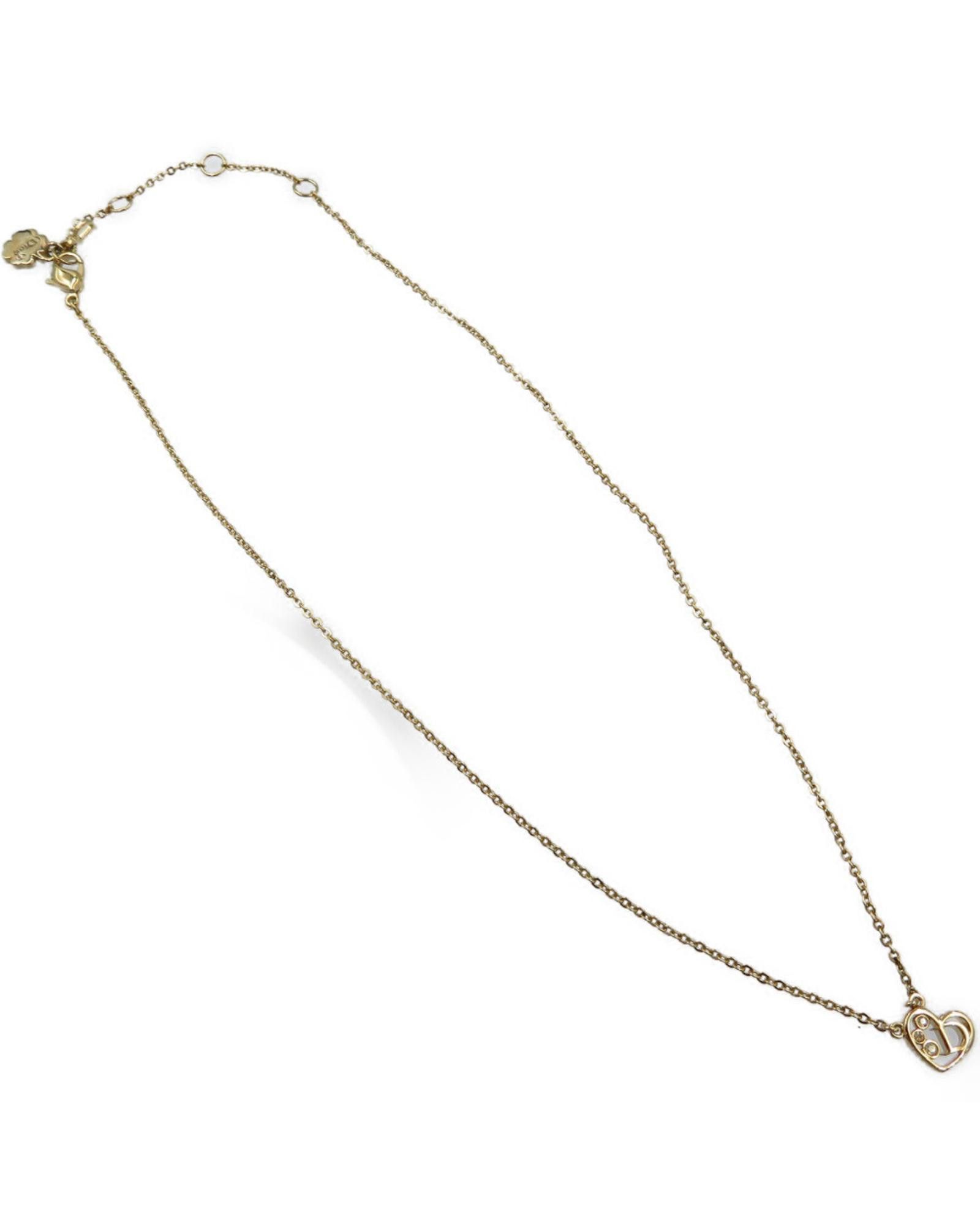 image of Gold Metal Necklace By Dior, Women's