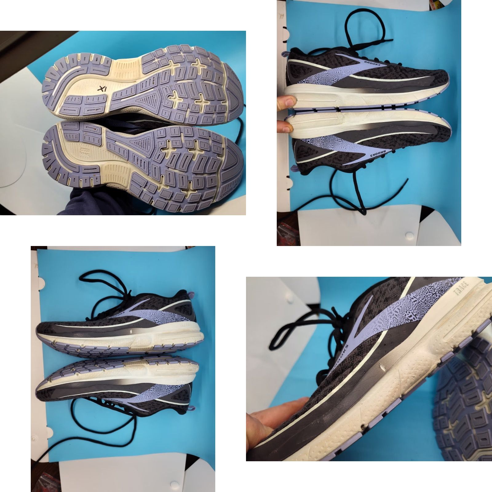 Brooks VINTAGE Brooks Trace 3 Sneakers Women's Athletic Running & Jogging Shoes Size 9.5 Medium US Blackened Pearl Skylight Iris Size US 7.5 / IT 37.5 - 8 Thumbnail