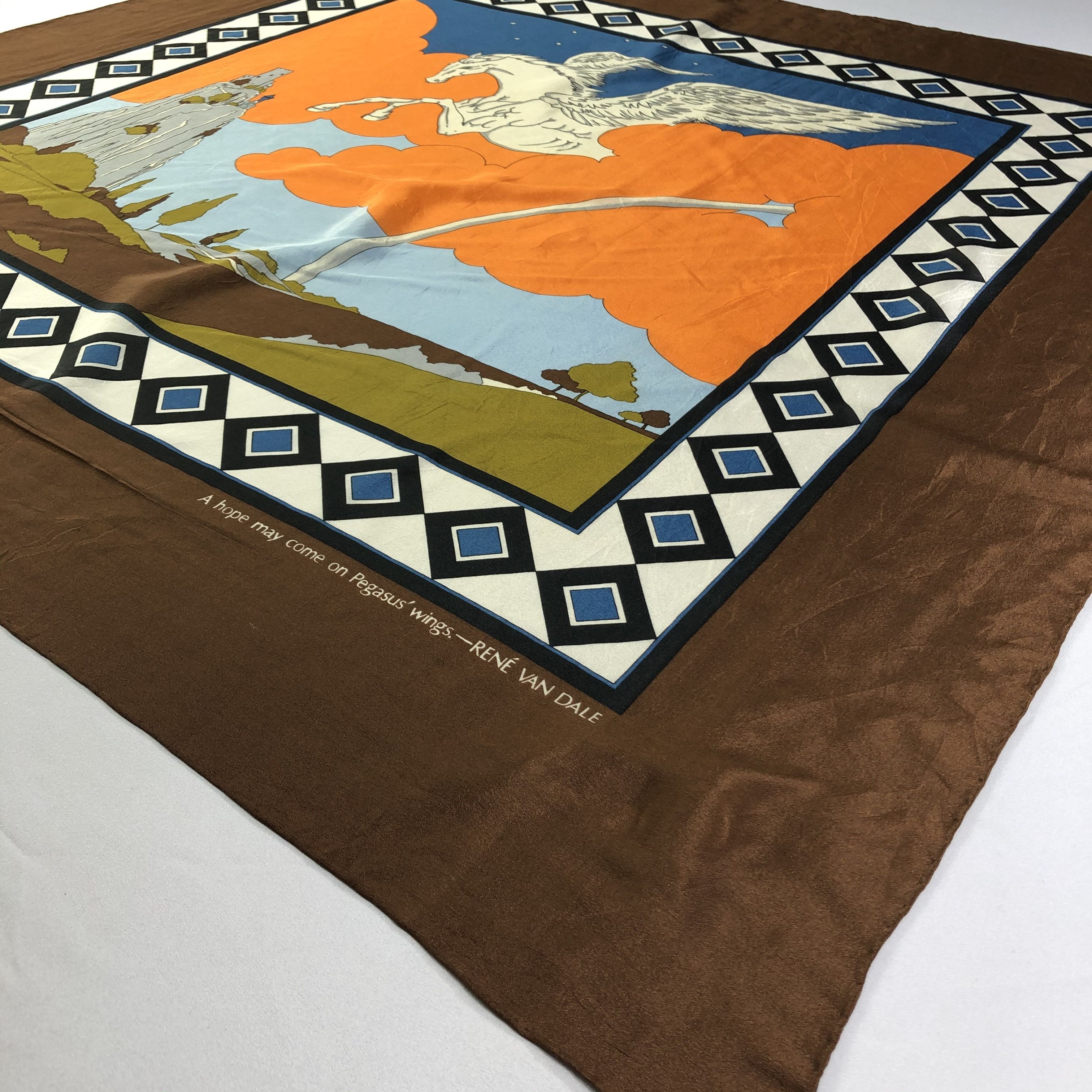 Vintage Vintage Silk Scarf Size ONE SIZE - 3 Thumbnail