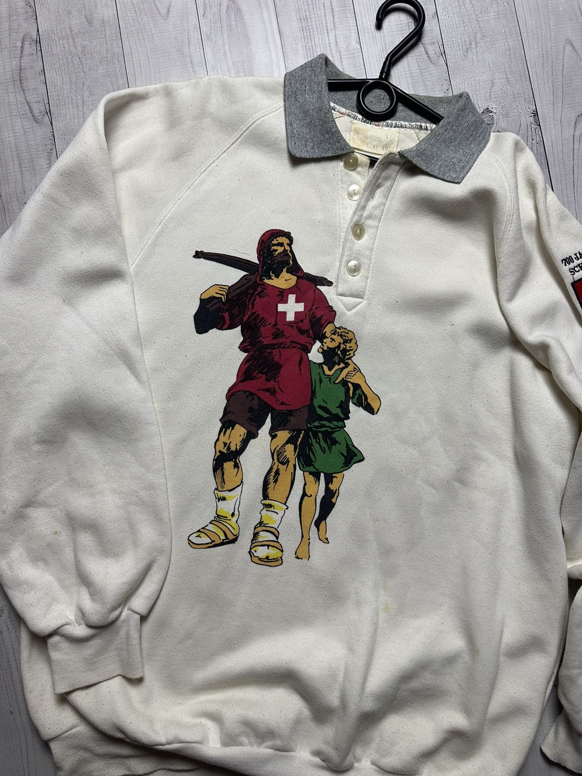 Vintage Vintage Switzerland rugby jersey rare logo Cross size XL Size US XL / EU 56 / 4 - 2 Thumbnail