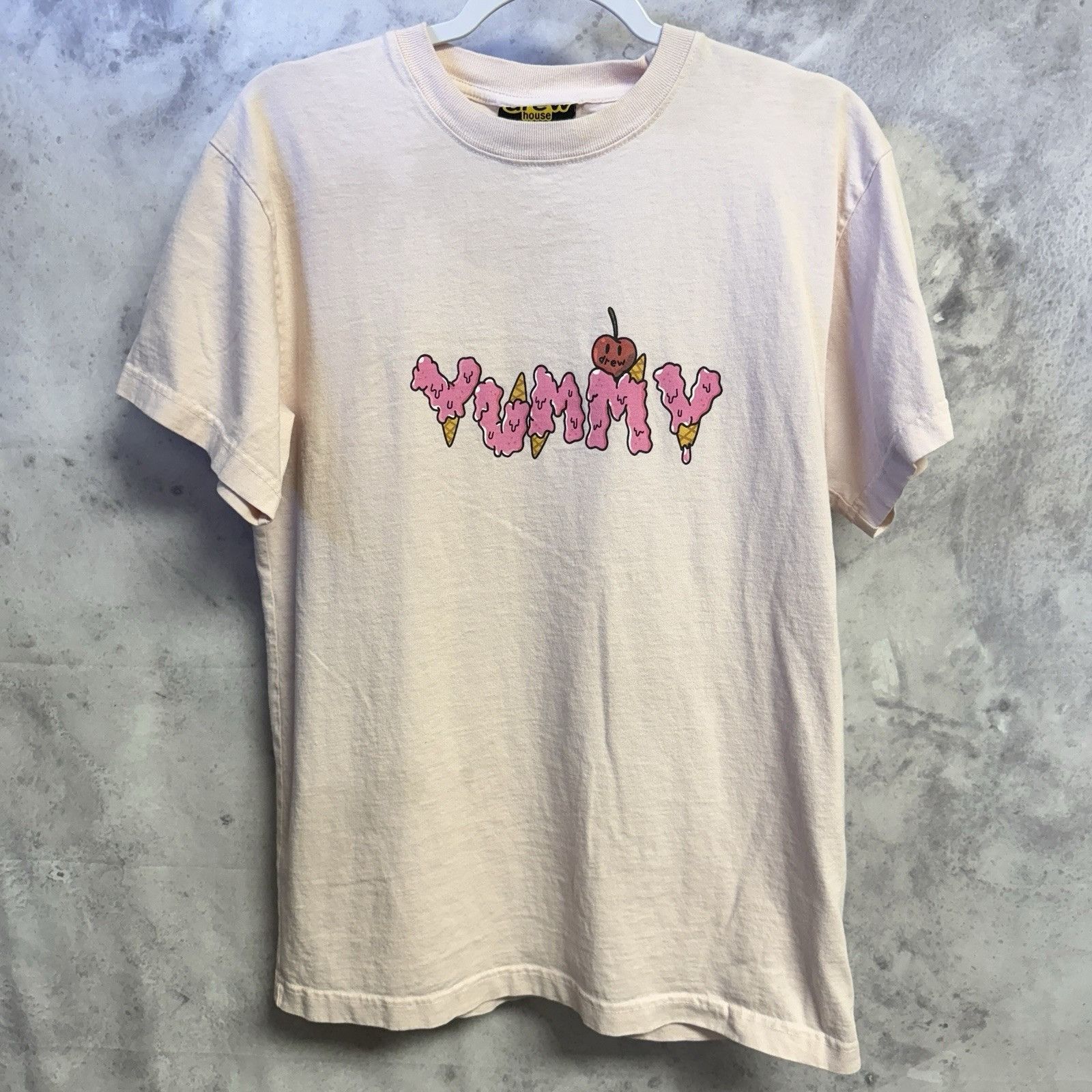 Drew House Drew House Yummy T Shirt Mens XS 19.5x27 Light Pink Short Sl Size US XS / EU 42 / 0 - 2 Thumbnail