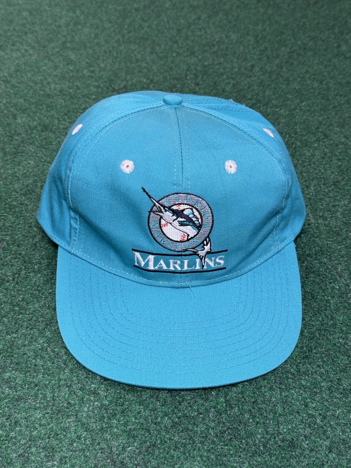 MLB Vintage 90s Miami Marlins Florida Retro Snapback Cap Hat Size ONE SIZE - 1 Thumbnail