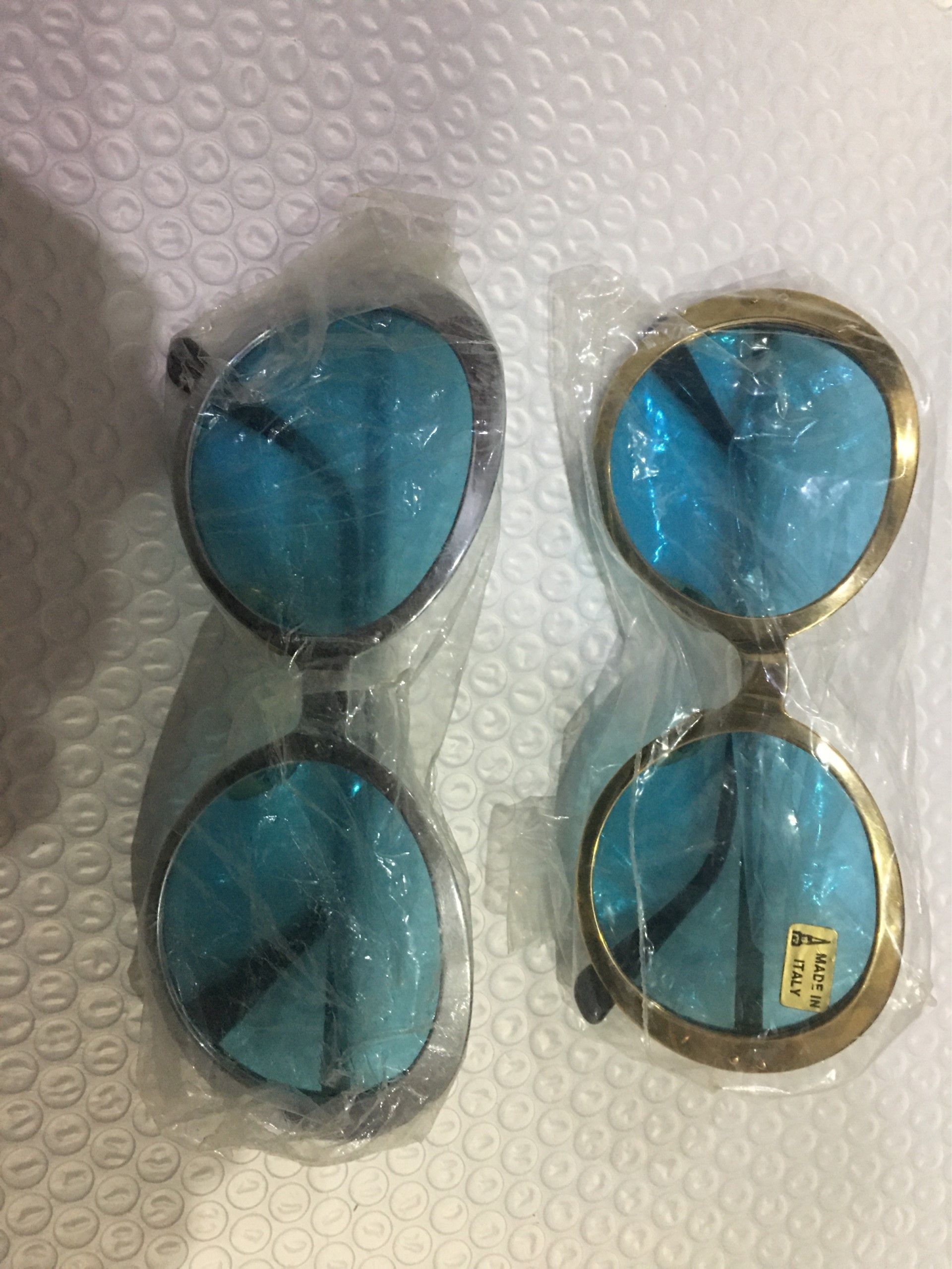 Vintage '69 MOD SPACE AGE ITALIA SUNGLASSES N.O.S. GLASS LENSES Size ONE SIZE - 9 Thumbnail