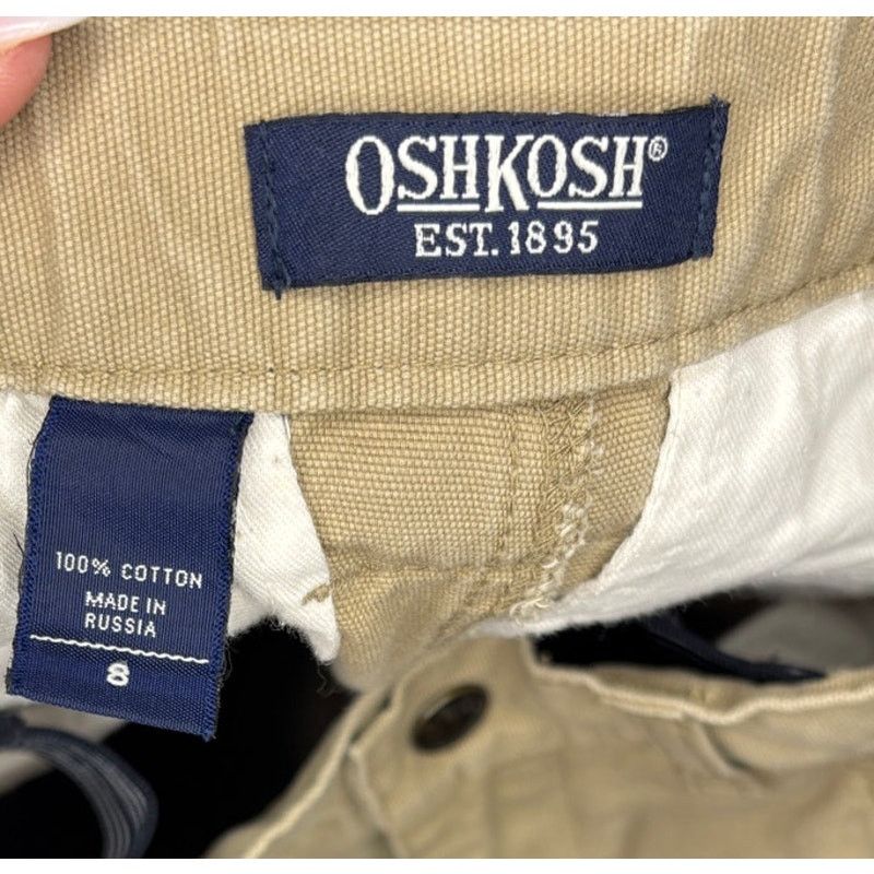 Oshkosh OSHKOSH Boy's Adjustable Waist Cargo Pants | Boy's Size 8 Size US 26 / EU 42 - 9 Thumbnail