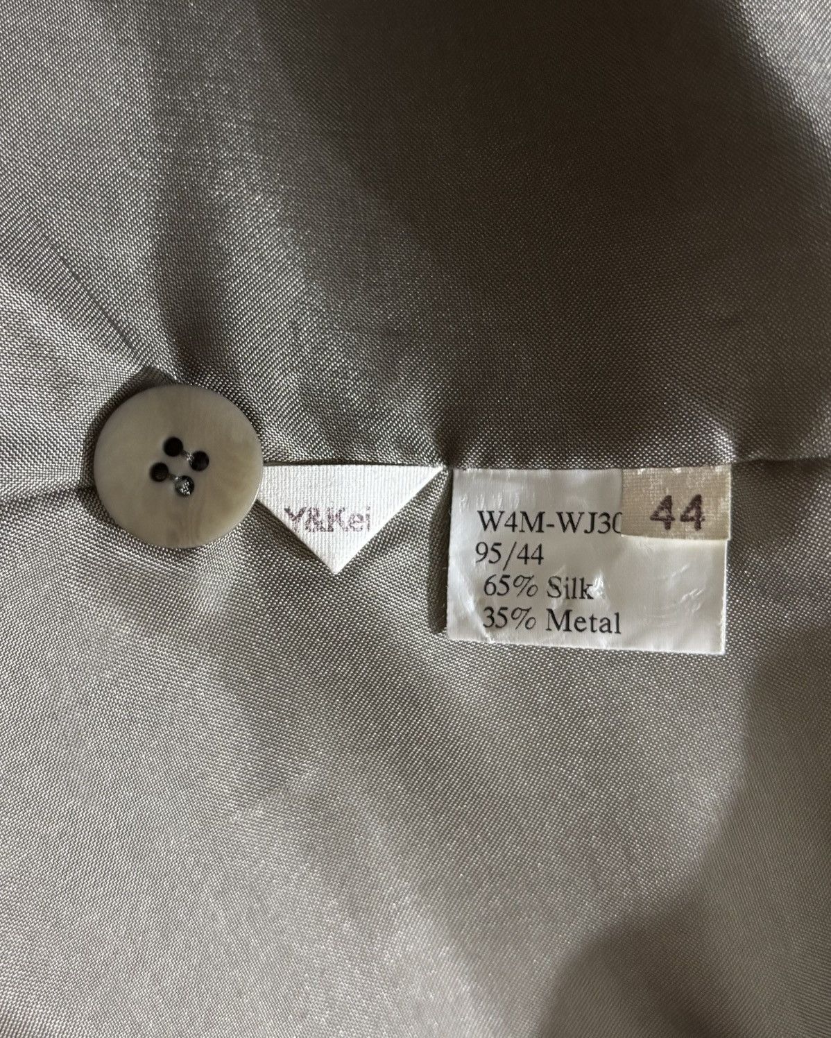 Comme des Garcons Y&Kei Aw2004 Metallic Silk Blazer Size M / US 6-8 / IT 42-44 - 18 Thumbnail