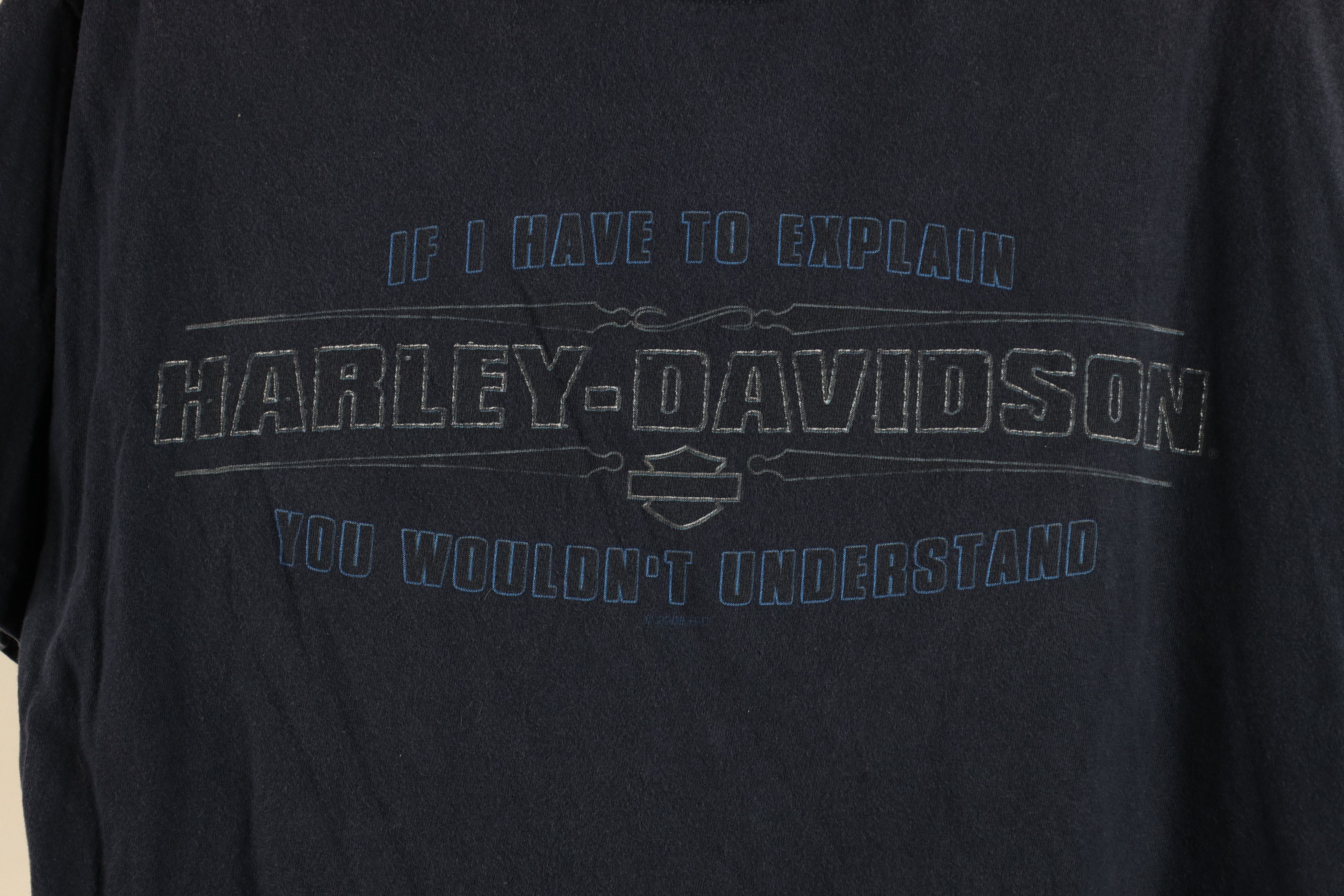 Harley Davidson × Vintage Vintage Y2K Harley Davidson Spell Tribal Alaska T-Shirt USA Size US L / EU 52-54 / 3 - 4 Thumbnail