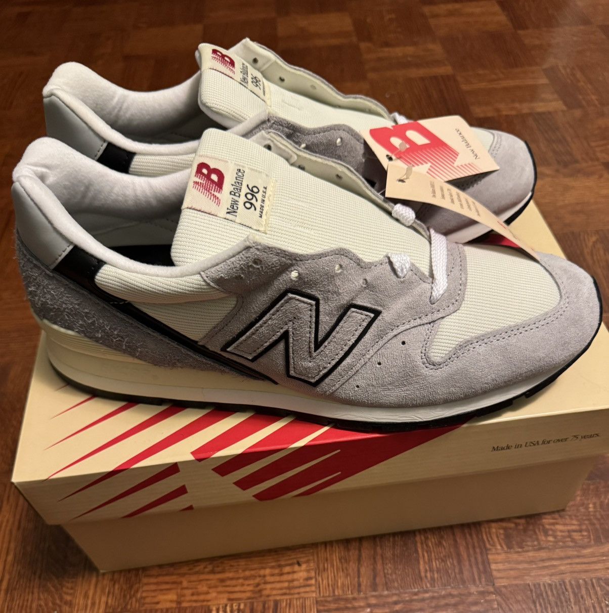 New Balance New Balance Made In USA 996 Grey 11.5 Size US 11.5 / EU 44-45 - 4 Thumbnail
