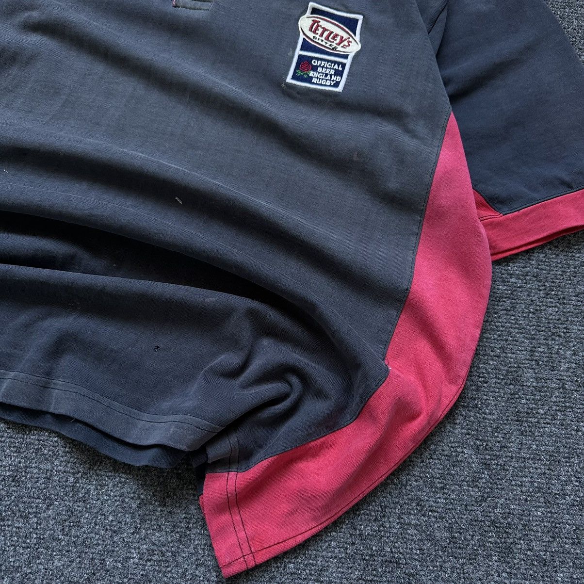 New England Outerwear VTG Mans Tetley's Bitter Official England Rugby Polo Size Size US XL / EU 56 / 4 - 14 Thumbnail