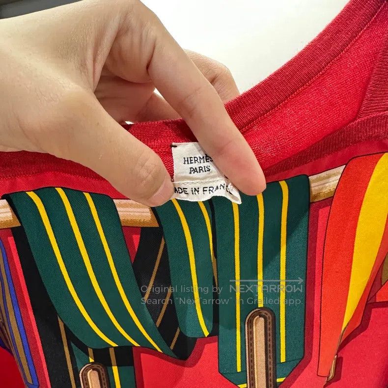 Hermes Hermes Colorful striped design silk top Size XS / US 0-2 / IT 36-38 - 3 Thumbnail