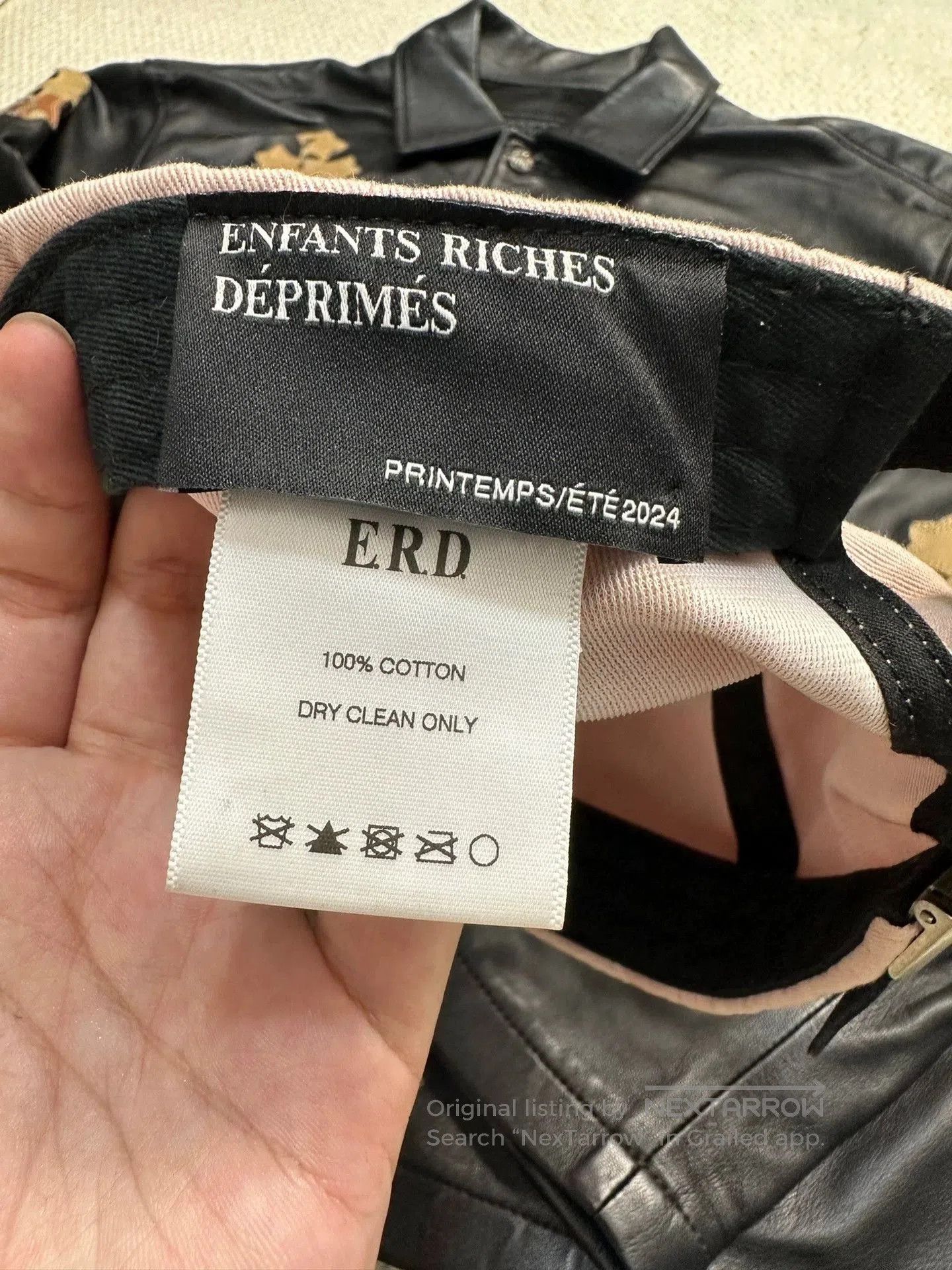 Enfants Riches Deprimes Enfants Riches Deprimes Pink Embroidered Baseball Cap. Size ONE SIZE - 3 Thumbnail