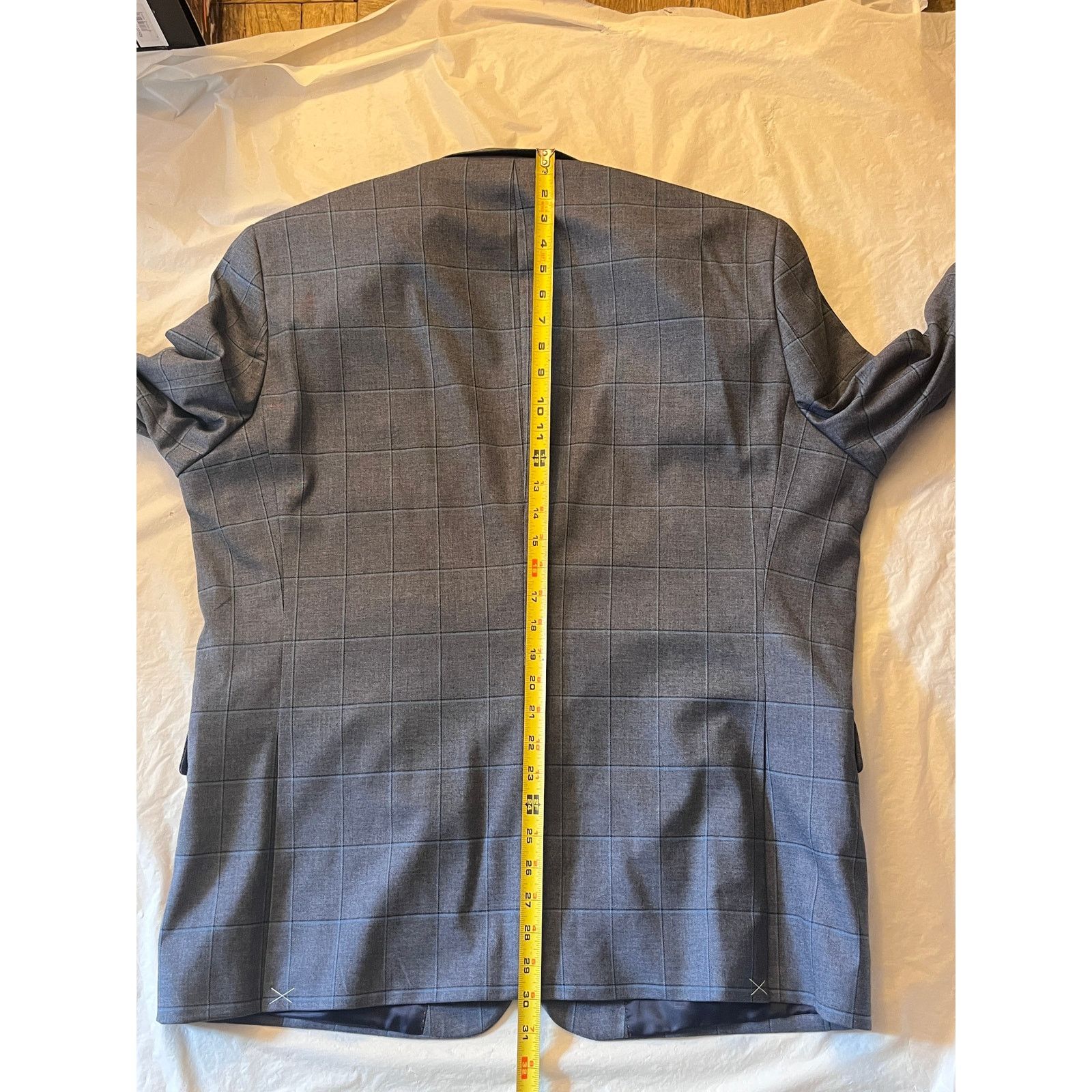 Tommy Hilfiger Tommy Hilfiger Men Suit Jacket 46R Gray Modern Fit Size 46R - 11 Thumbnail