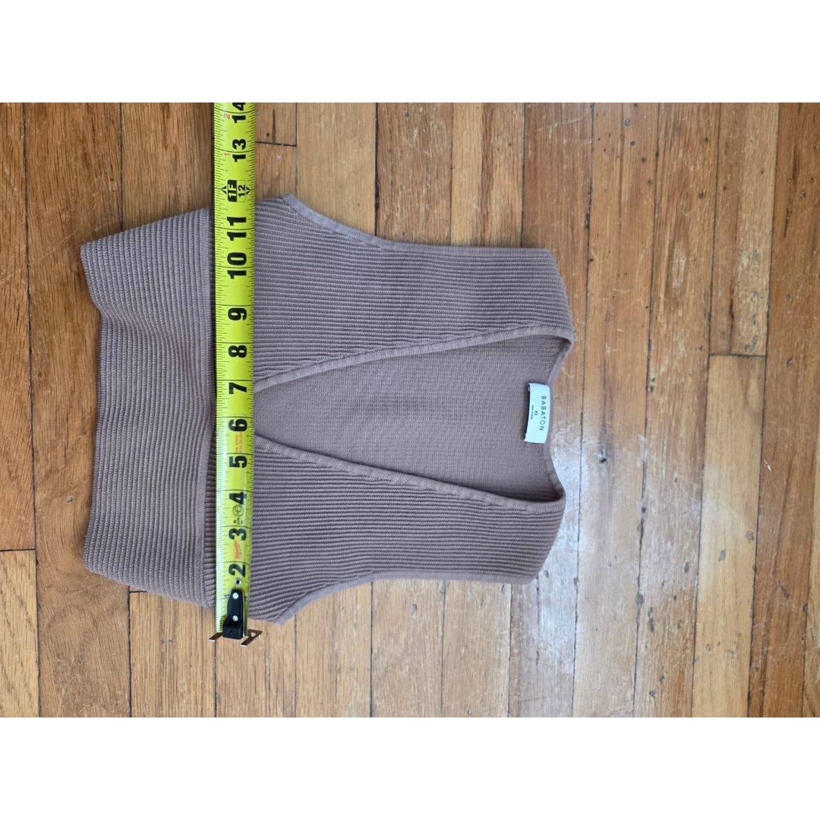 Aritzia Aritzia Babaton Carlotta Deep V Neck Cropped Y2K A001665 Size XS / US 0-2 / IT 36-38 - 3 Thumbnail