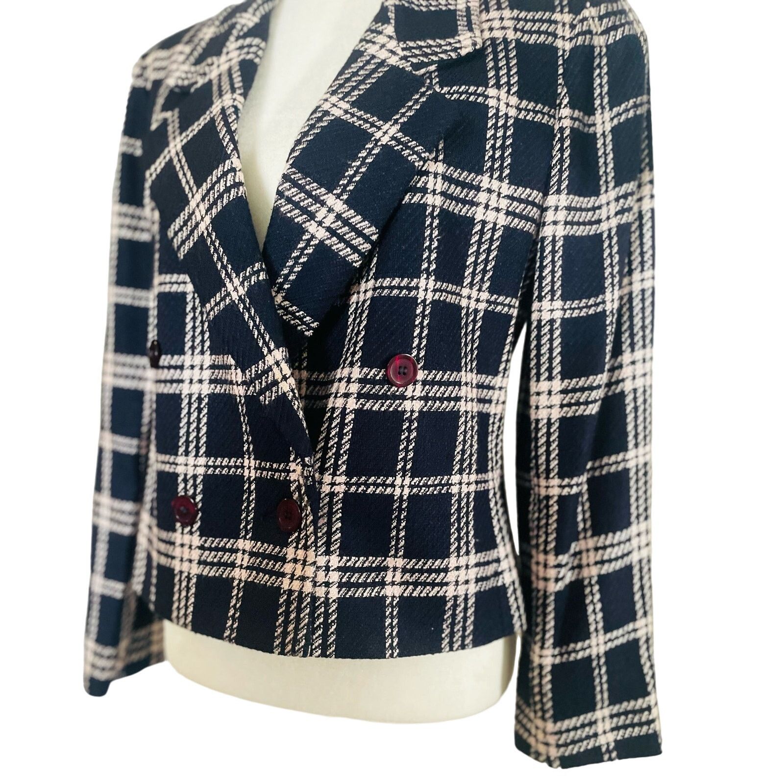 Other Breckenridge Womens Vintage Plaid Blazer Size S / US 4 / IT 40 - 5 Thumbnail