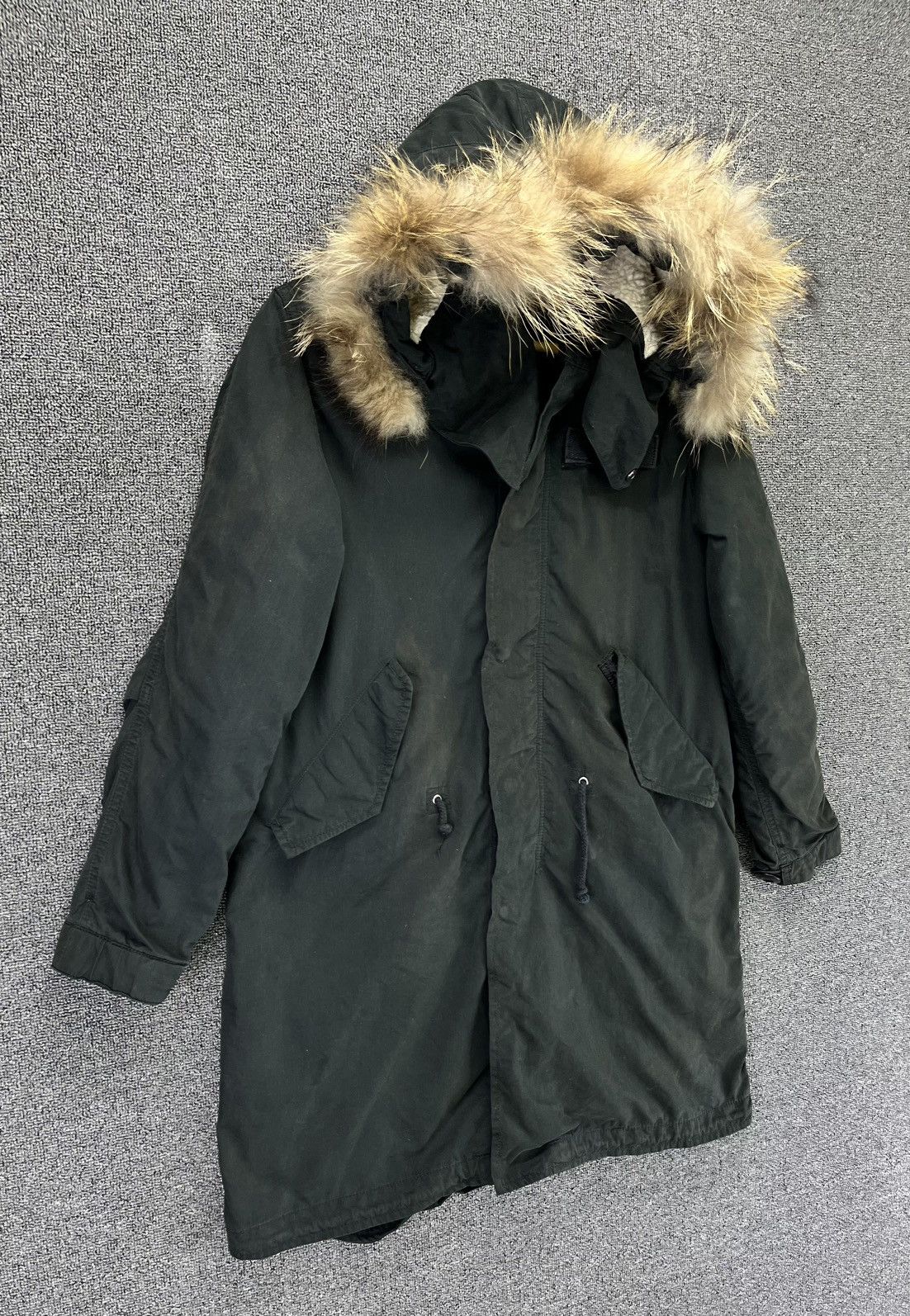 Avirex Vintage Avirex MFG Fur Hoodie Parka Rare Jacket Size S / US 4 / IT 40 - 2 Thumbnail
