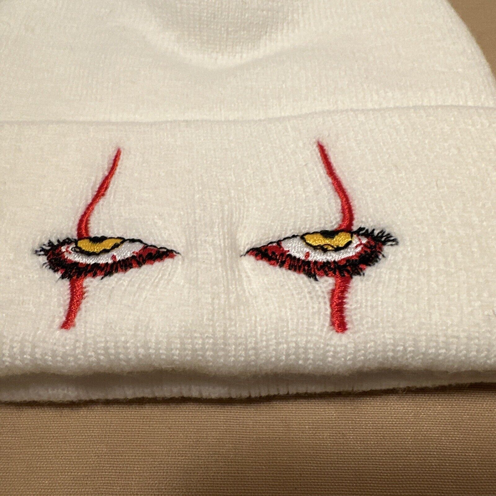Other IT Pennywise Embroidered Knitted Beanie Scary Stephen King's Size ONE SIZE - 2 Thumbnail