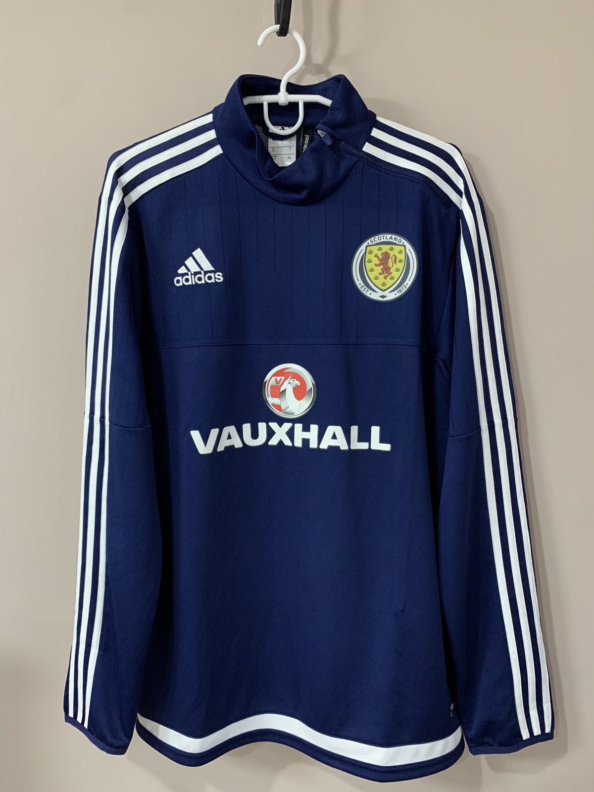 Adidas Scotland 1/3 Zip Football Sweatshirt Adidas Soccer Size L Size US L / EU 52-54 / 3 - 1 Thumbnail