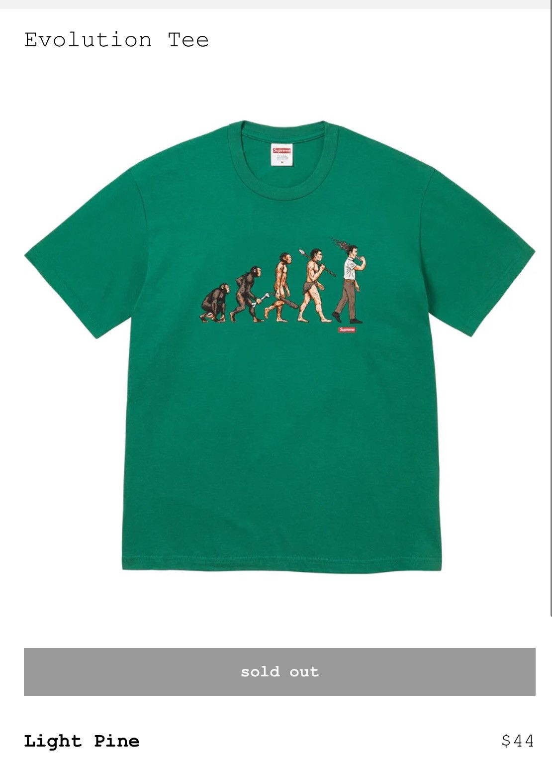 Supreme SS26 SUPREME EVOLUTION TEE | Grailed