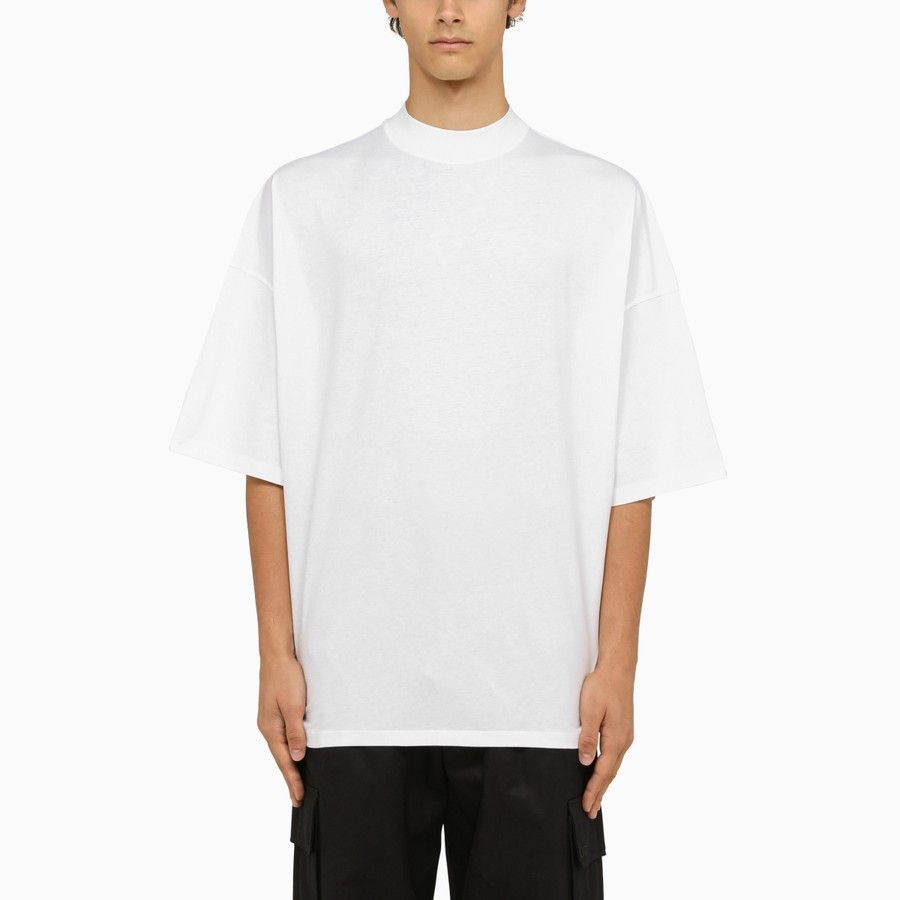 image of Jil Sander O1D2Blof0424 Crew-Neck T-Shirt In White, Men's (Size Medium)