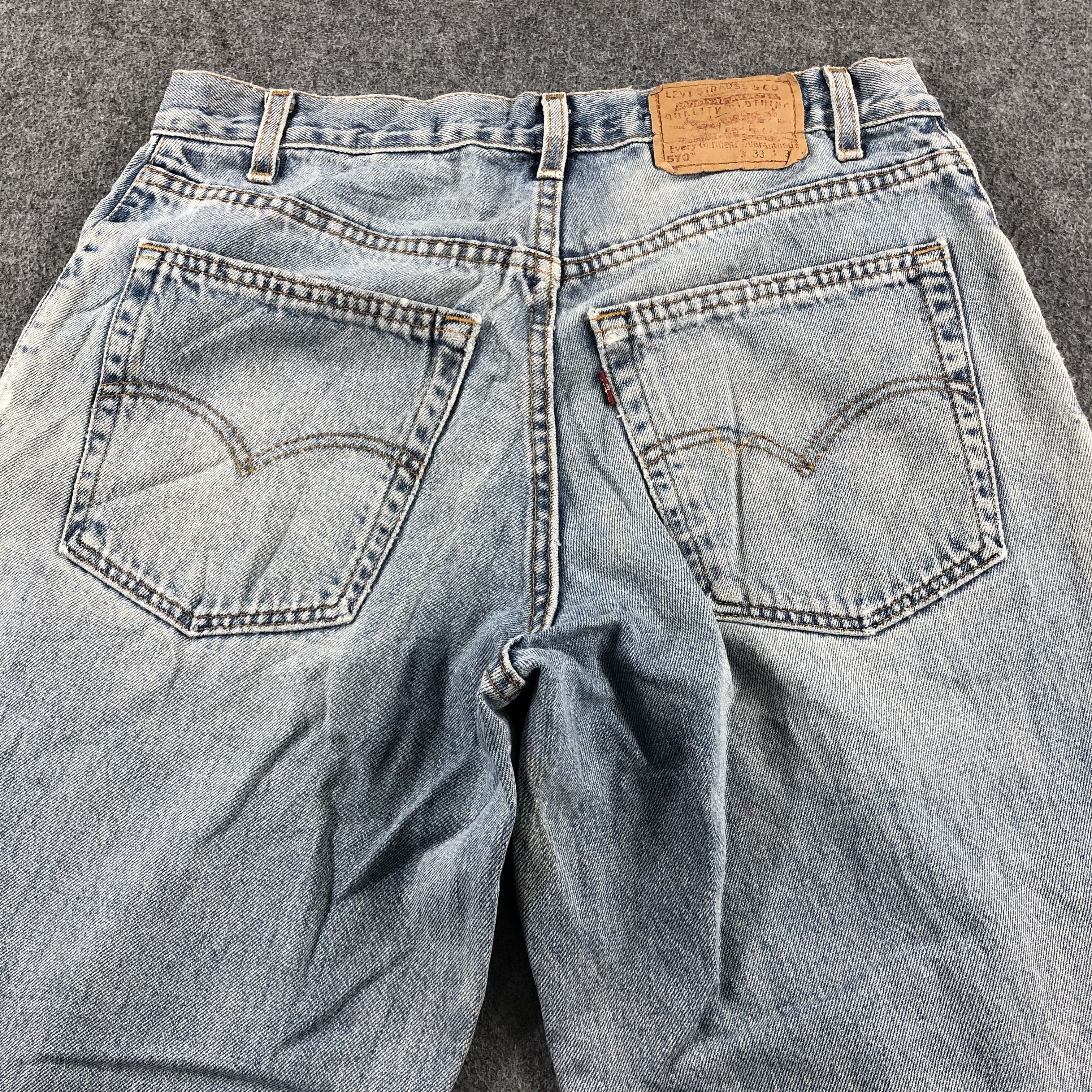Levi's 90s Vintage Levis 570 Jeans-J2520 Size US 33 - 4 Thumbnail
