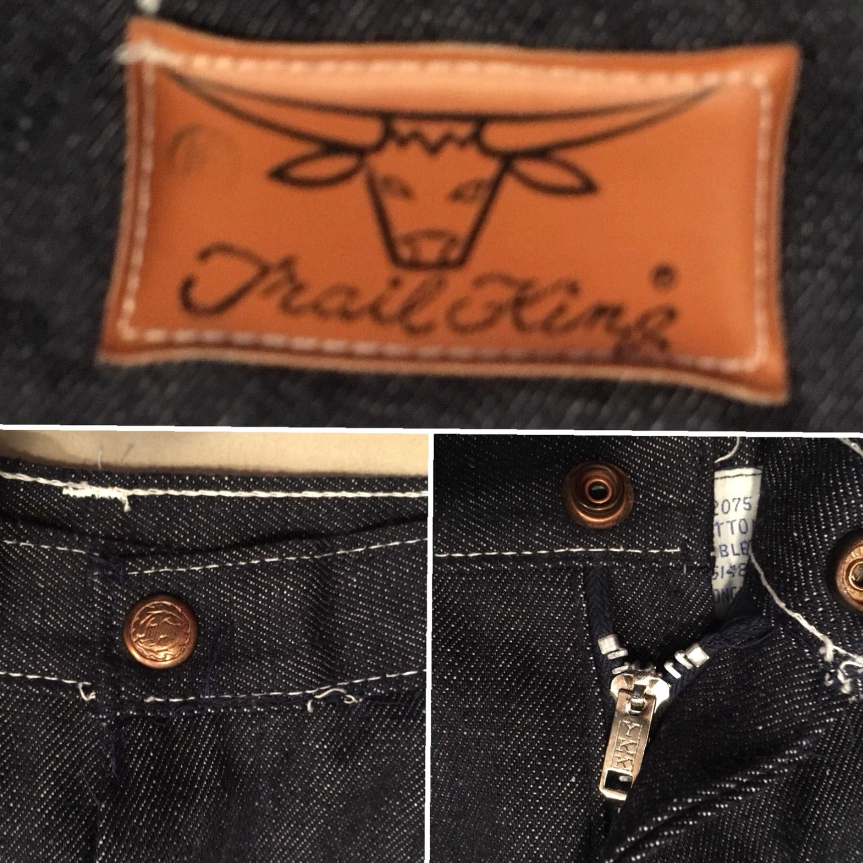 Vintage VINTAGE Trail King Jeans High Waist Size 16 28” Waist Western Rockabilly Denim Blue Casual Mens Size 38" / US 16 / IT 52 - 2 Thumbnail