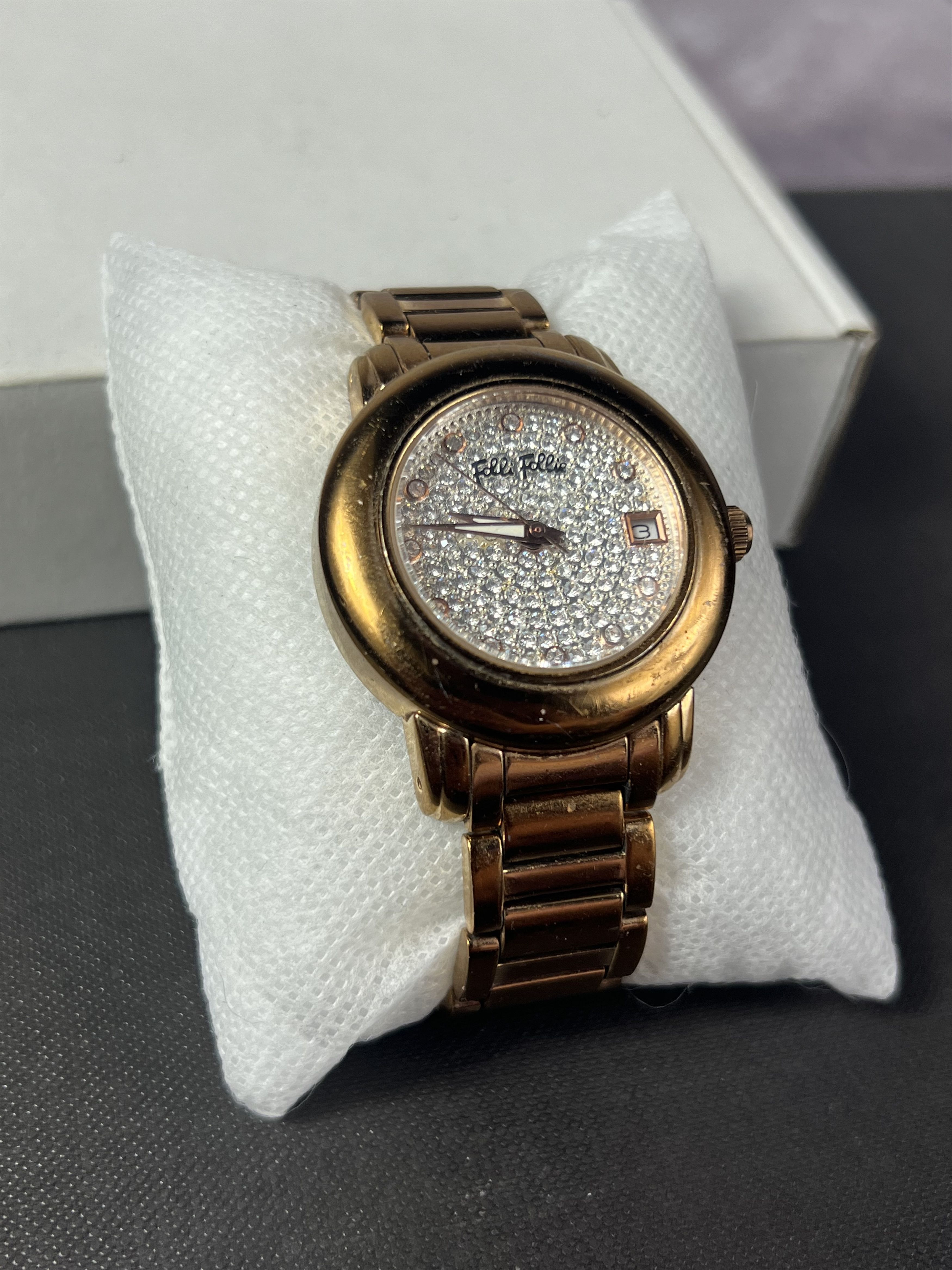 Hysteric Glamour × Vintage Glamour Minimalistic Rhinestones Folli Follie Bracelet Watch Size ONE SIZE - 2 Thumbnail