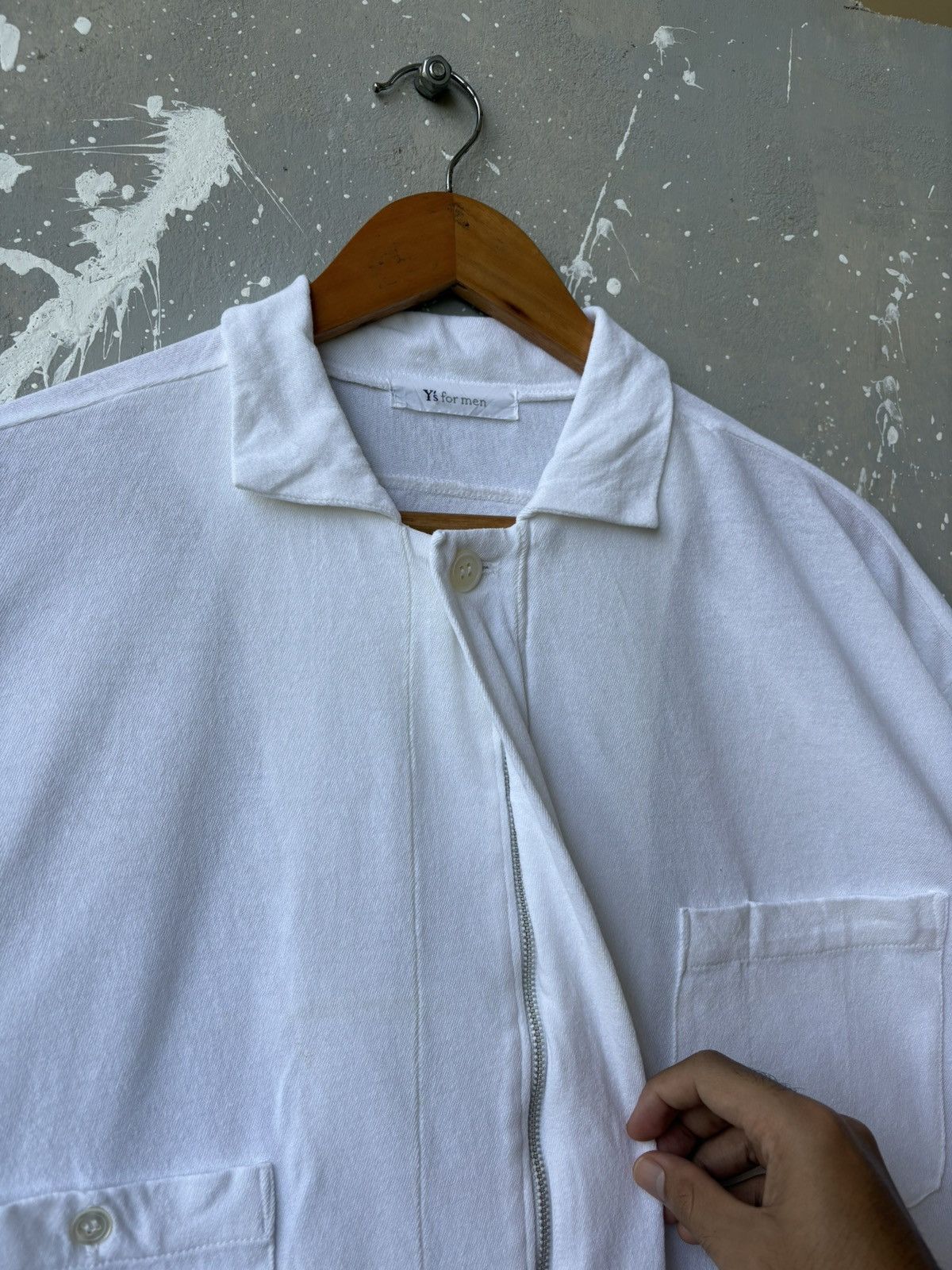 Yohji Yamamoto Archival Y’s for Men Yohji Yamamoto Double Pocket Tee Jacket Size US XL / EU 56 / 4 - 7 Thumbnail