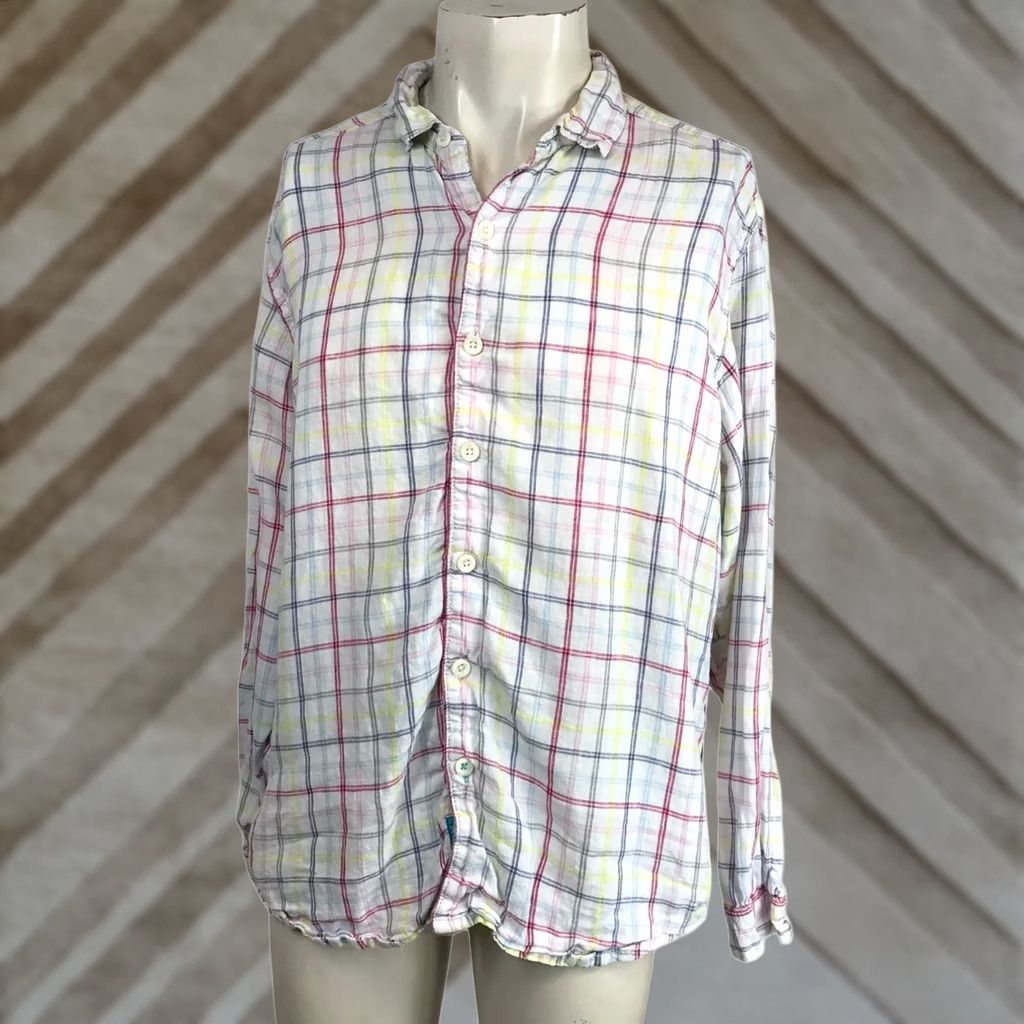 Tommy Bahama TOMMY BAHAMA Mens Large Multicolor Long Sleeve Button Collared Linen Shirt Size US L / EU 52-54 / 3 - 1 Thumbnail