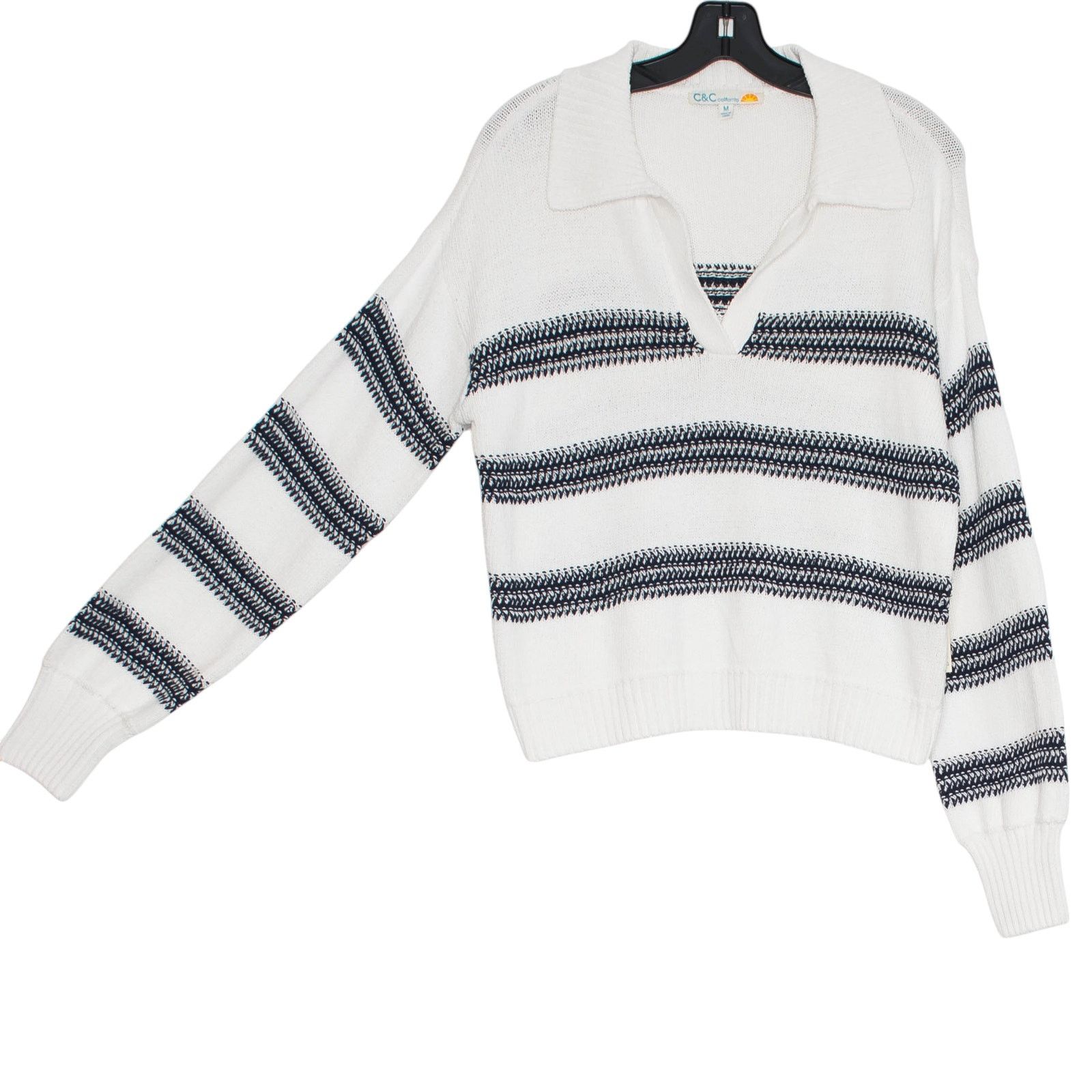 Other NWT C&C California Sweater Stripe Coastal Preppy White M Size M / US 6-8 / IT 42-44 - 2 Thumbnail