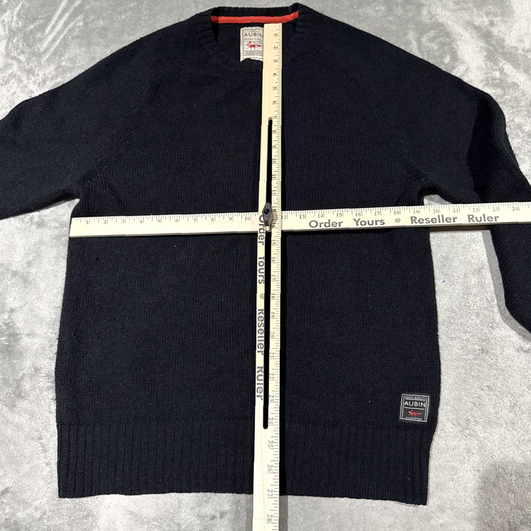 Vintage Aubin 100% Shetland Wool Sweater Mens Large Black Crewneck Jumper Size US L / EU 52-54 / 3 - 5 Thumbnail