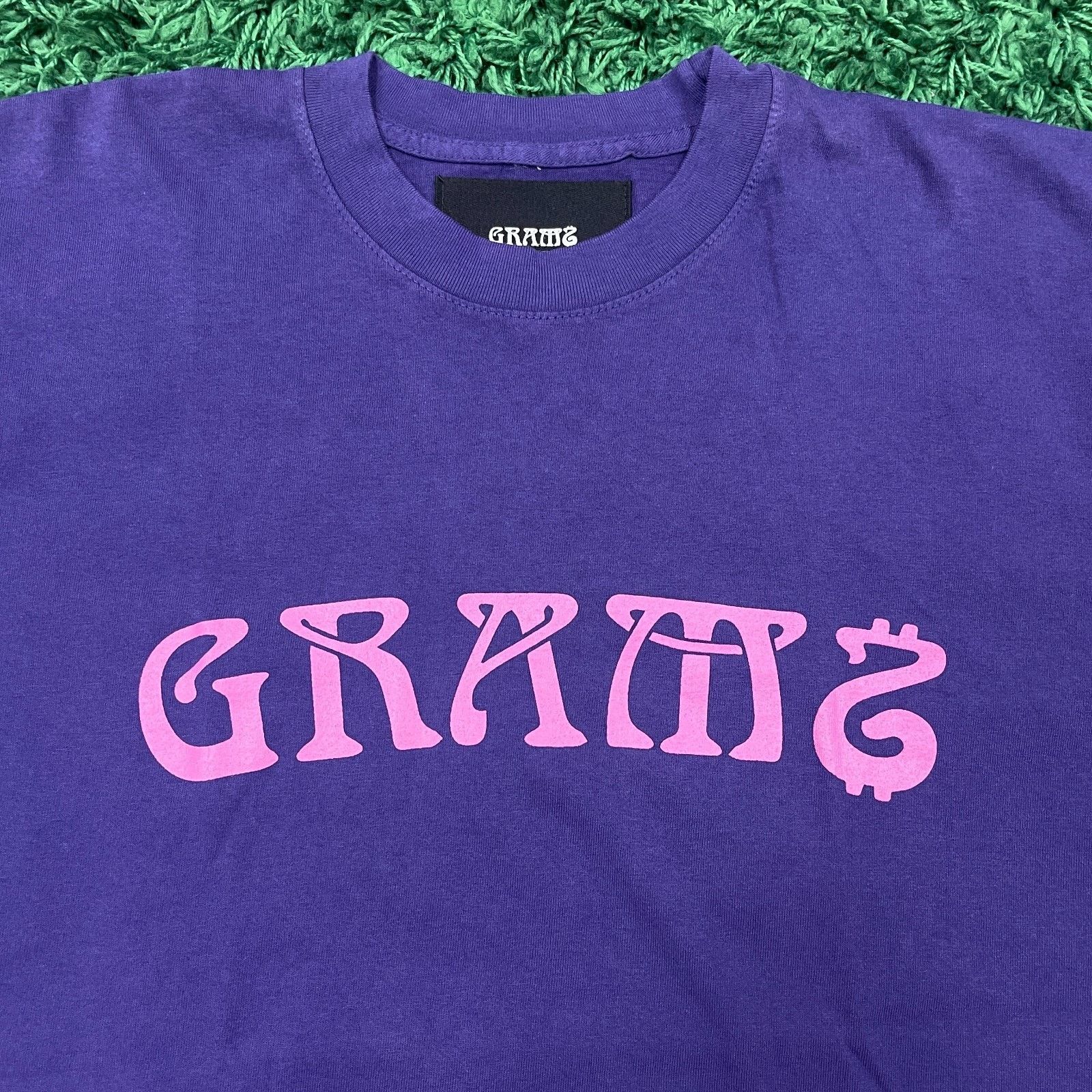 Stussy 2019 Grams SF Purple Logo Tee T Shirt Size Large L B11 Size US L / EU 52-54 / 3 - 3 Thumbnail