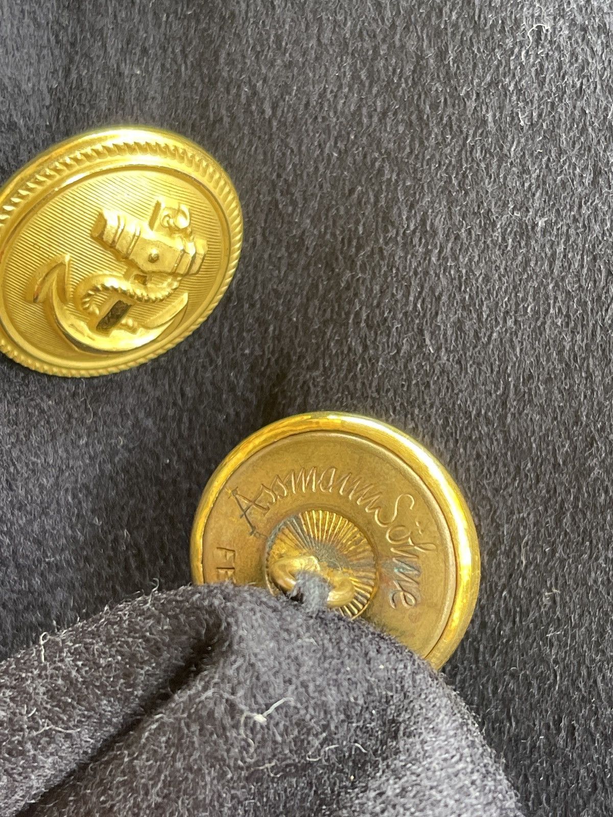 Vintage 1960s Germany WWII Impression Officer Peacoat Size US XS / EU 42 / 0 - 5 Thumbnail