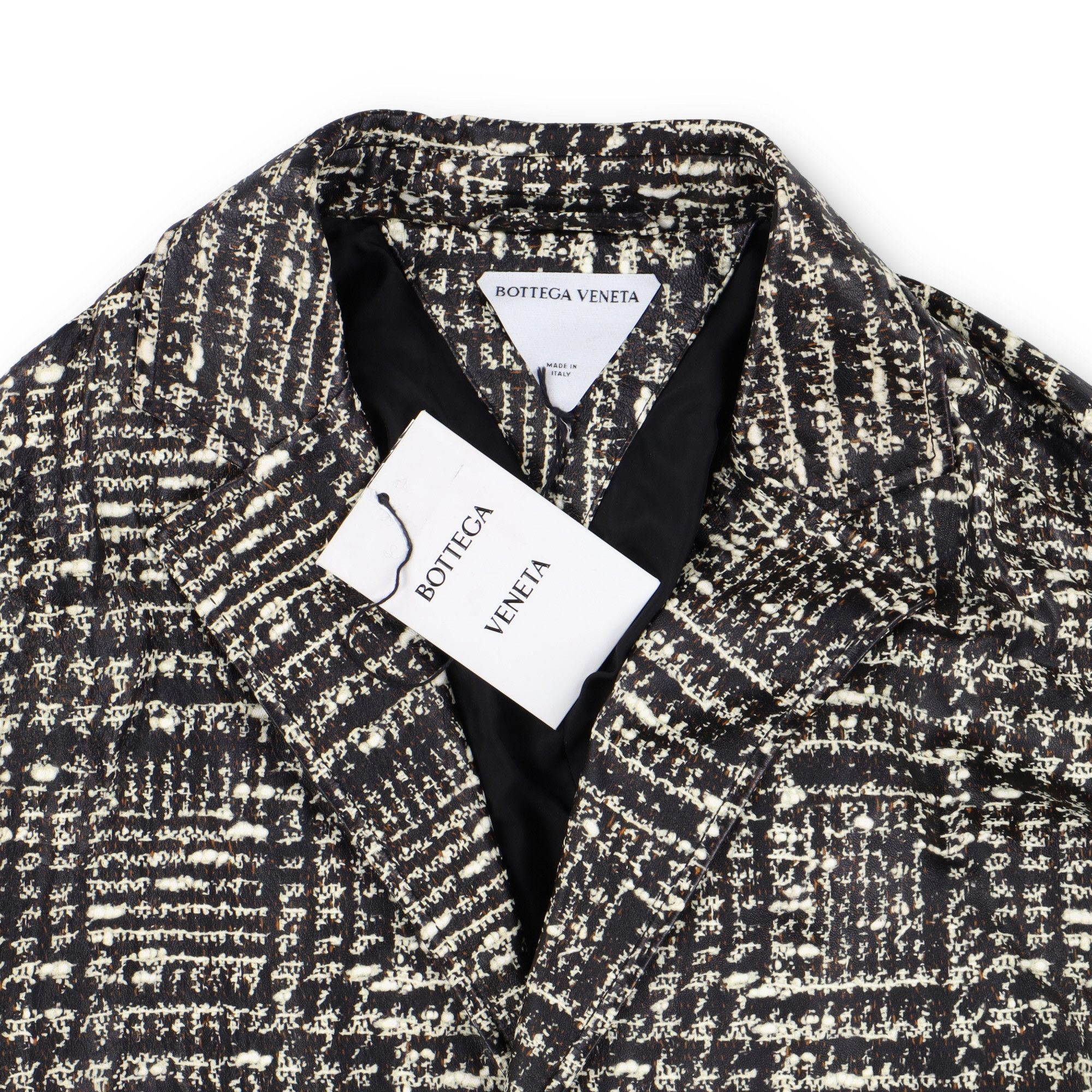 Bottega Veneta Printed Leather Prince of Wales Coat Size M / US 6-8 / IT 42-44 - 6 Thumbnail