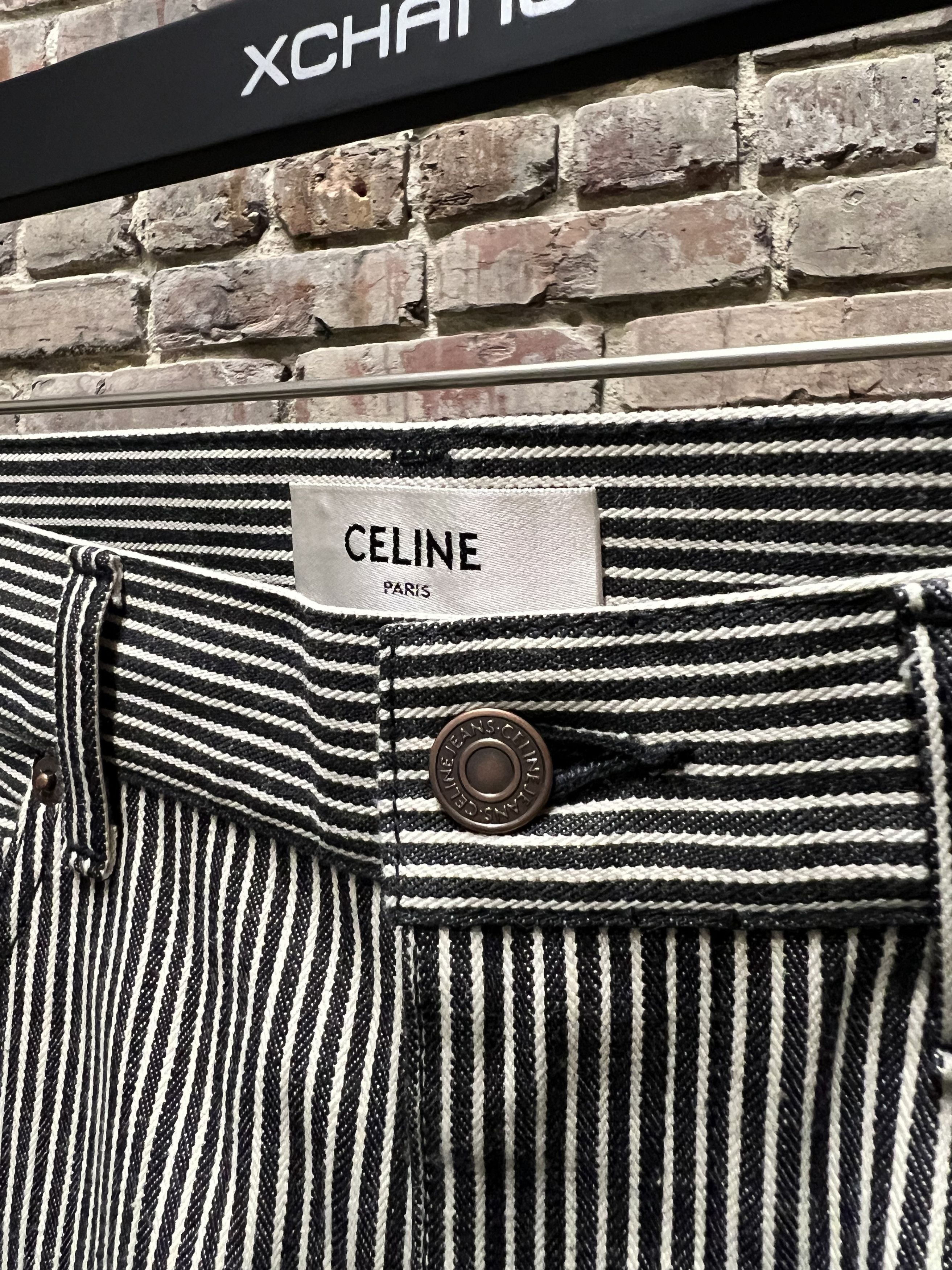 Celine Celine Pinstripe Runway Pants Size US 31 - 3 Thumbnail