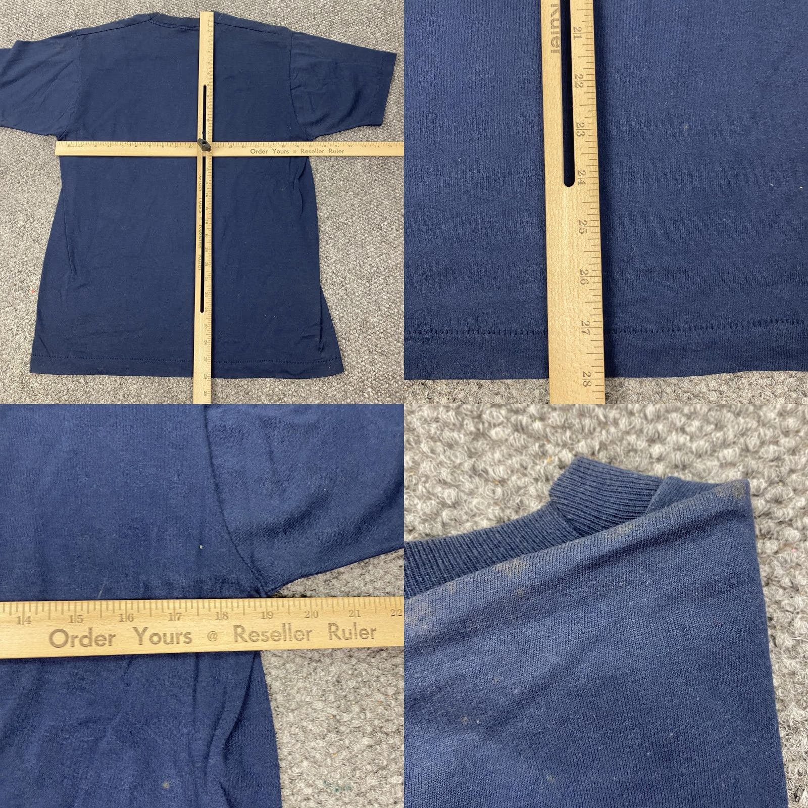 Vintage VINTAGE The Statlers Shirt Tee Mens Large Blue USA Flag Country Made USA 90s Size US L / EU 52-54 / 3 - 8 Thumbnail