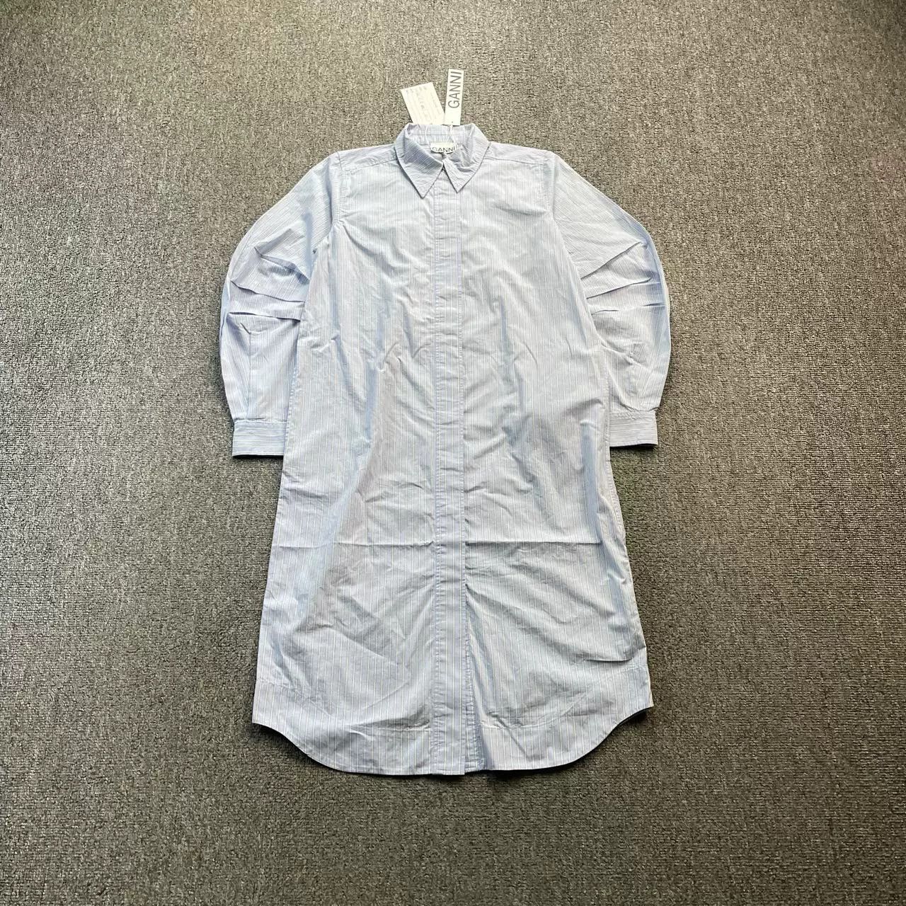 Ganni GANNI Long Striped Shirt Size M / US 6-8 / IT 42-44 - 1 Thumbnail