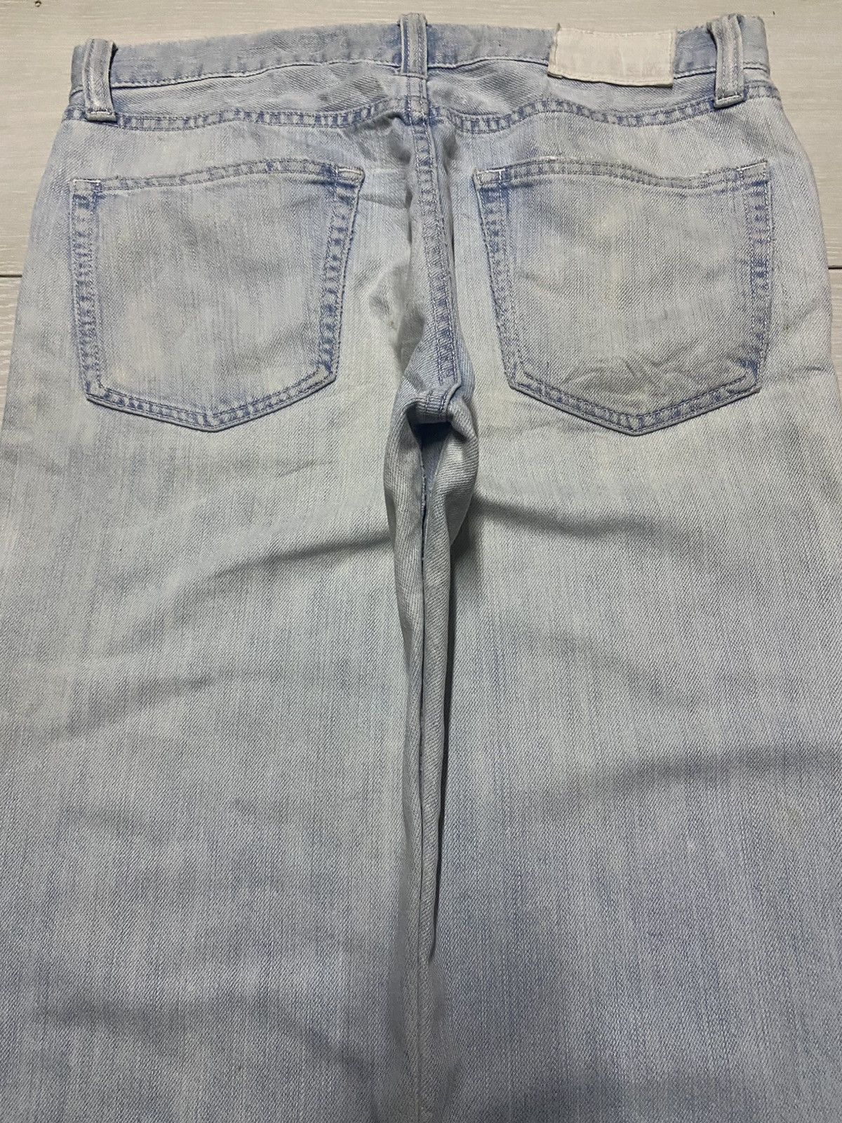 Uniqlo Vintage Japanese Brand uniqlo Faded Wash Distressed Jeans Size US 31 - 4 Thumbnail