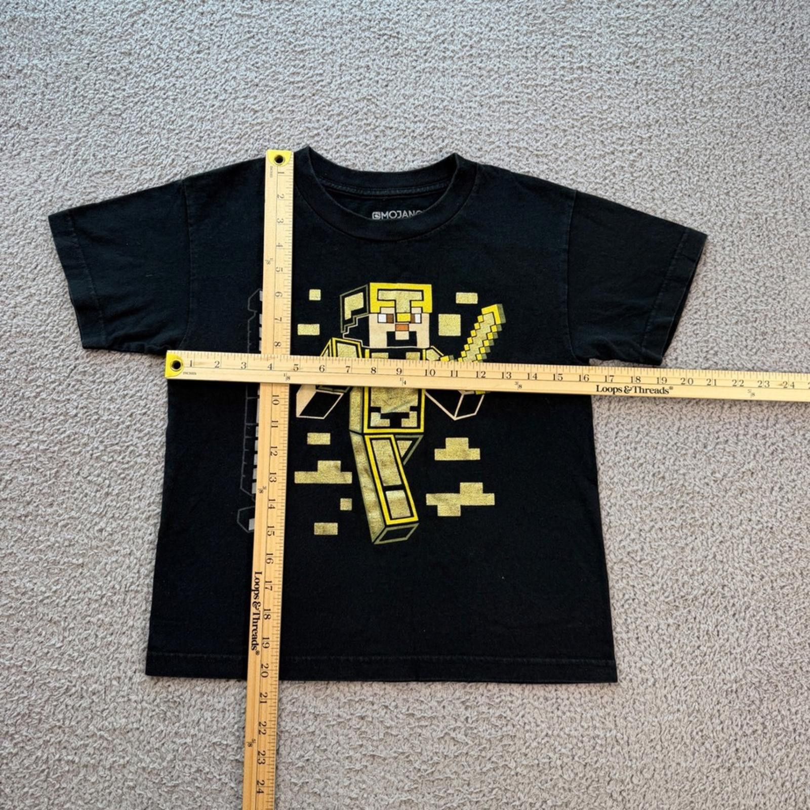 Other Minecraft Mojang Jinx Kids Steve Golden Armor Graphic Tee Size US S / EU 44-46 / 1 - 2 Thumbnail
