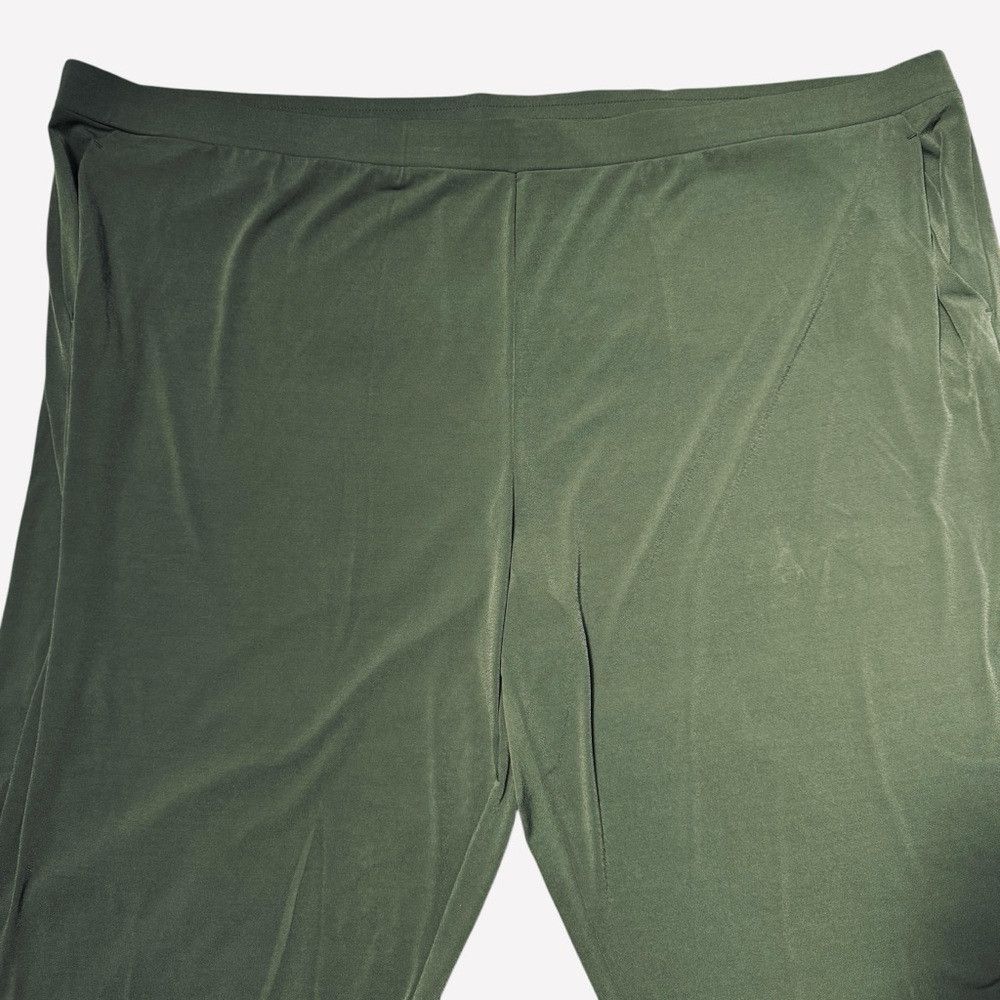 Other New Susan Graver Liquid Knit Regular Slim Leg Ankle Olive P Size 42" / US 20 - 3 Thumbnail