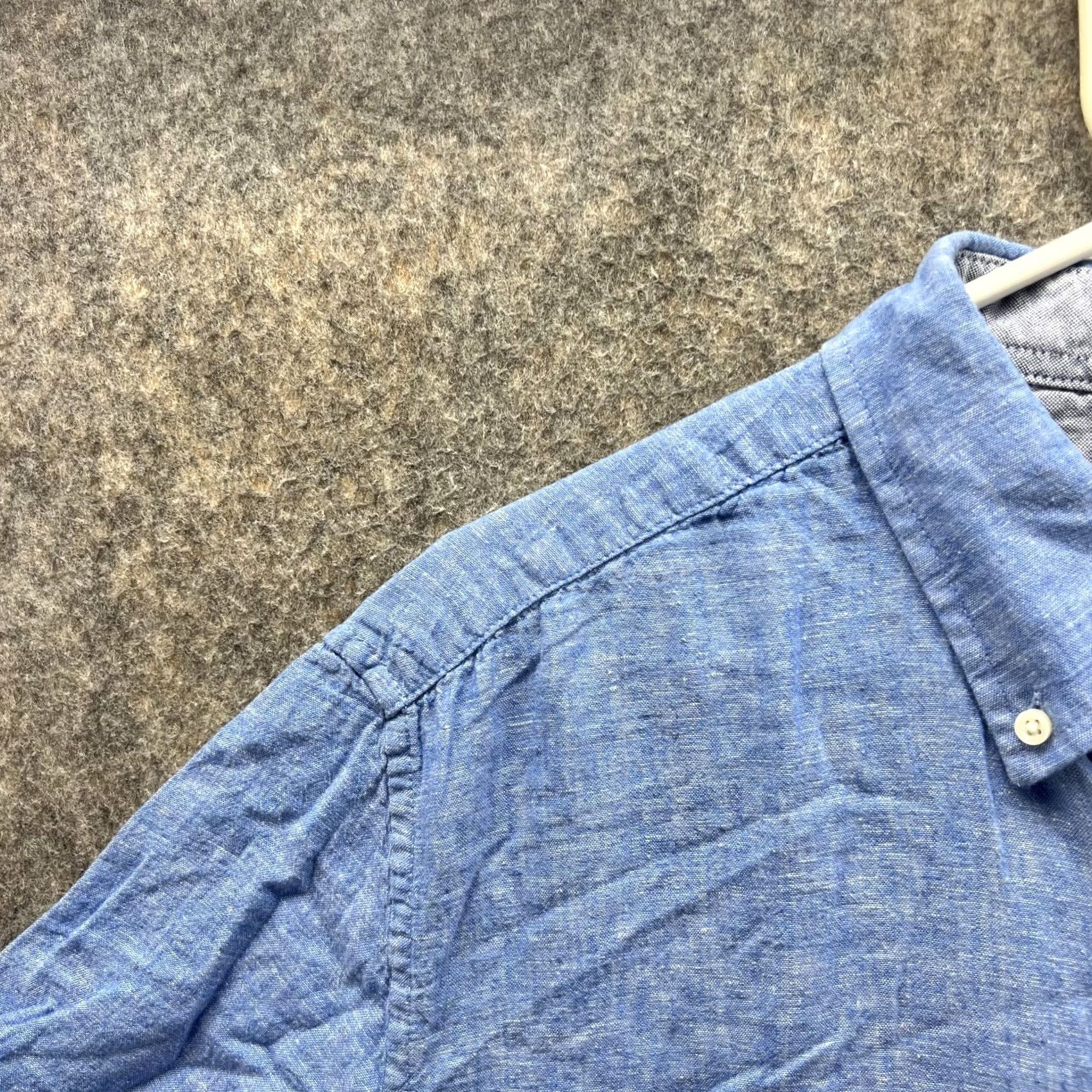 Tommy Hilfiger Tommy Hilfiger Shirt Mens L Blue Men Adult Light Casual Button Down Linen Dress Size US L / EU 52-54 / 3 - 3 Thumbnail