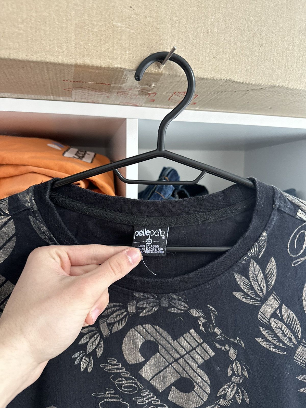 Marc Buchanan 🔥VINTAGE PELLE PELLE RAP OVER PRINTED T-SHIRT🔥 Size US XL / EU 56 / 4 - 4 Thumbnail