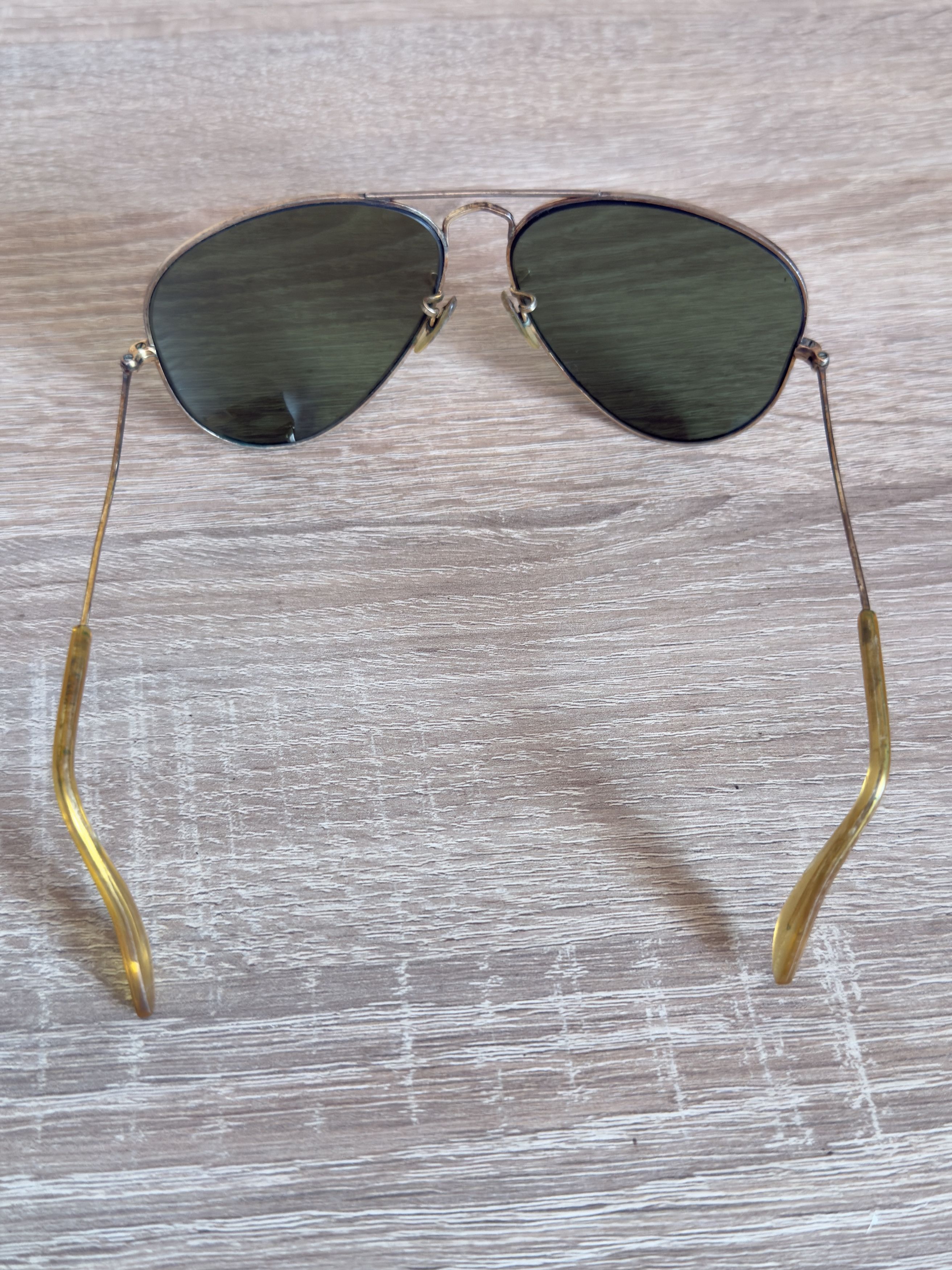 RayBan Aviator Rayban Bausch & Lomb Aviator Sunglasses Gold USA BL Size 26 - 5 Thumbnail