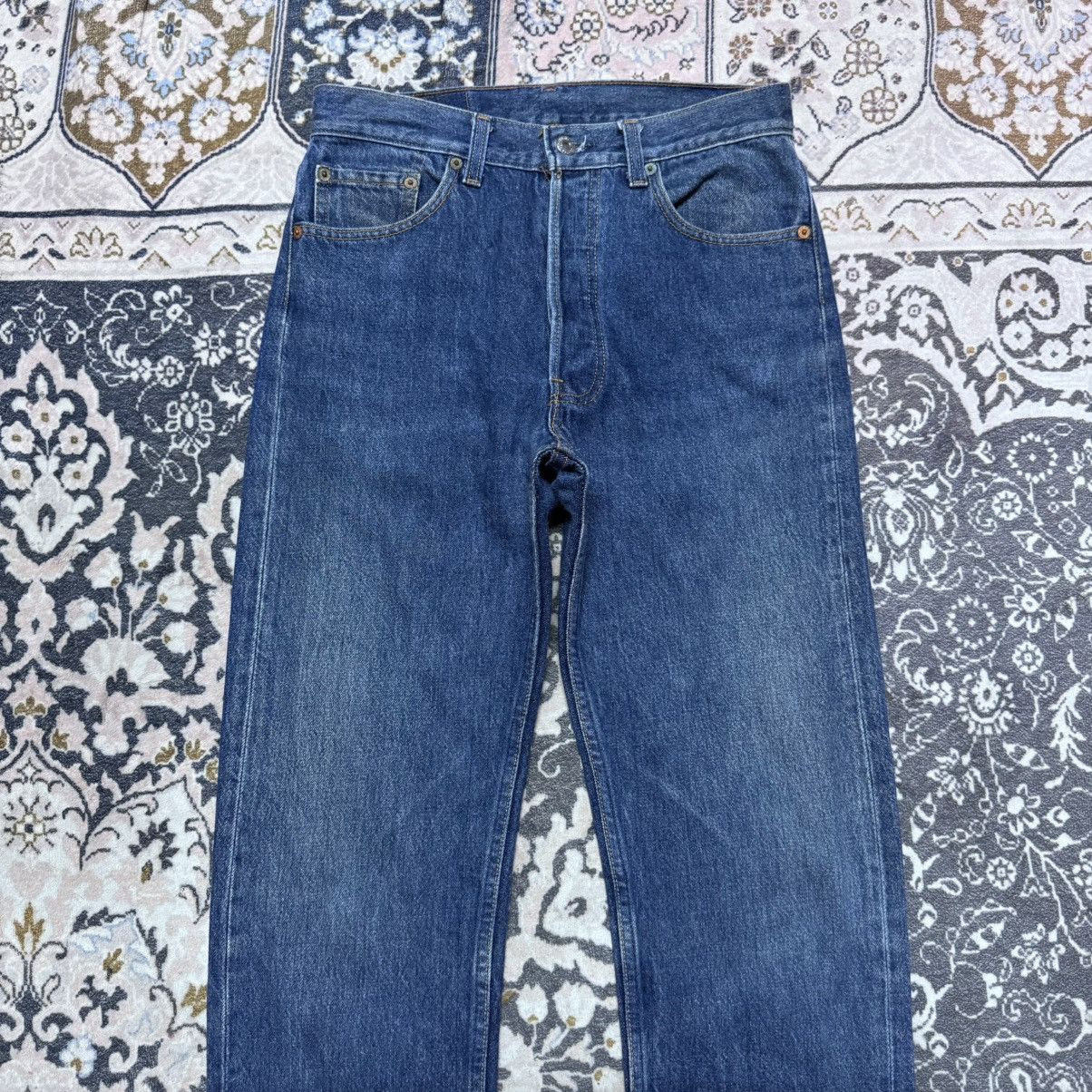 Levi's Vintage 90s Levis 501xx Dark Blue Denim Jeans Size US 29 - 4 Thumbnail