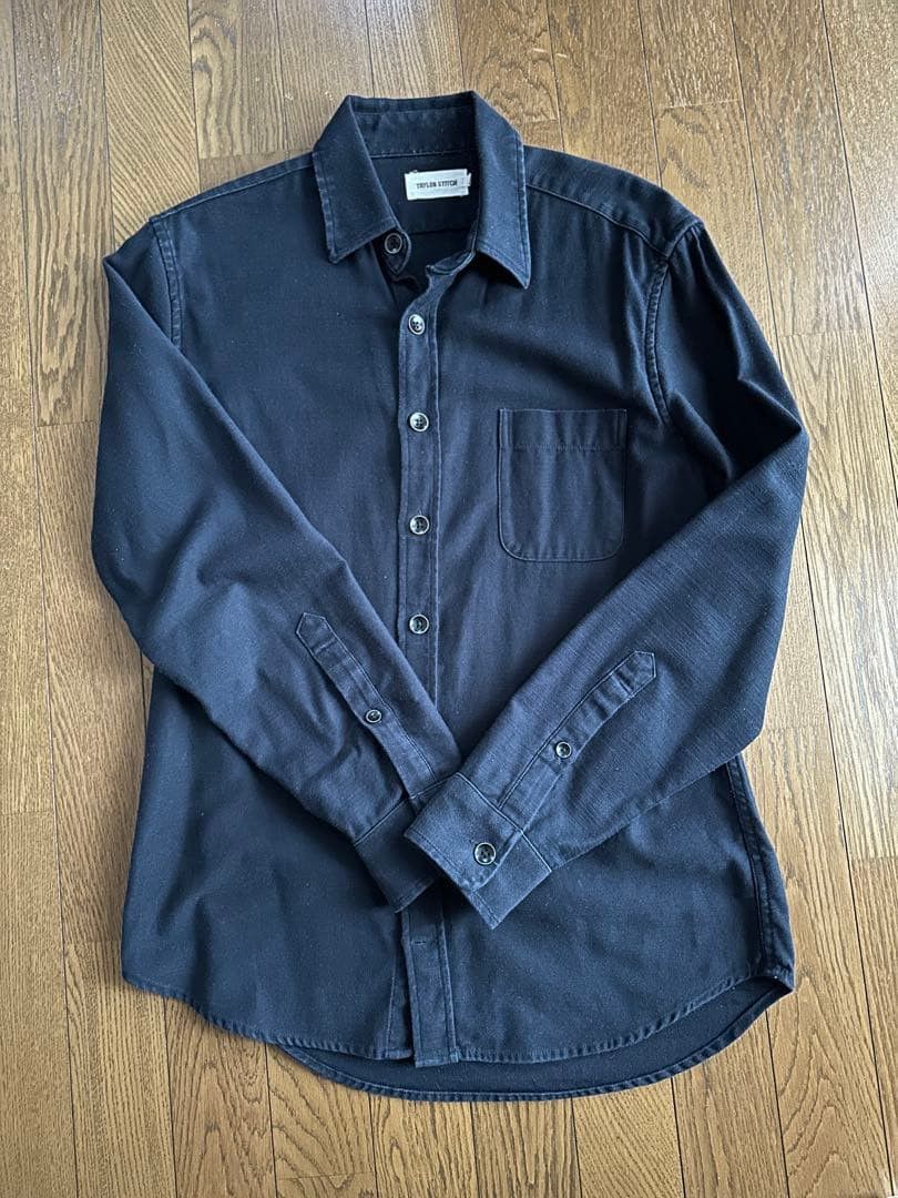 Taylor Stitch The Mechanic Shirt in Black Slub Sateen Size US S / EU 44-46 / 1 - 2 Thumbnail