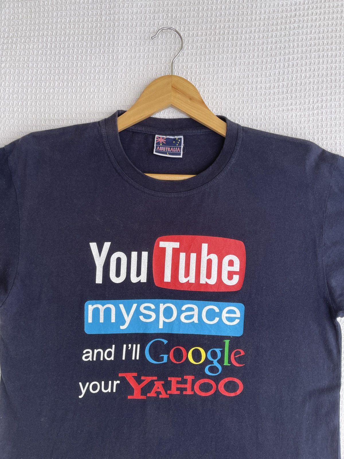 Vintage Last Drop🔥Youtube My Space and i Will Google Your Yahoo Tee Size US L / EU 52-54 / 3 - 7 Thumbnail