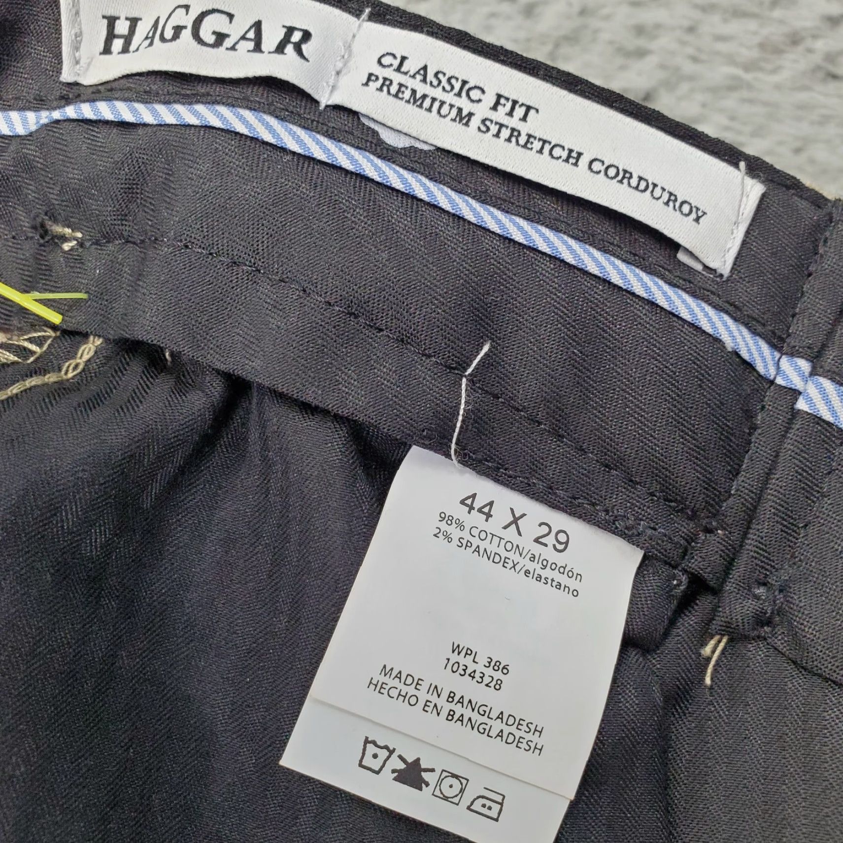Haggar Haggar Mens Corduroy Pants Tan 44 Classic Premium Stretch Waist Straight NWT Size 44 Mens Size US 44 / EU 60 - 7 Thumbnail