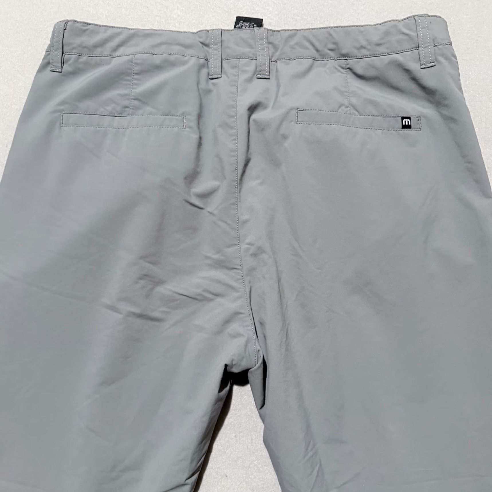 TravisMathew TravisMathew Golf Pants Men Gray 36 Stretch - 36 Chino, Flat Front, Regular, Inseam 27, Logo, Buttons Zip, Solid, Casual Accessories Size US 36 / EU 52 - 4 Thumbnail