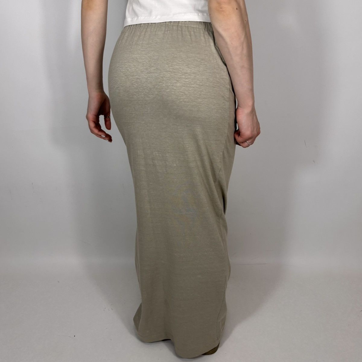 Rundholz Vintage 00s Rundholz Lenin Pencil Maxi Dress Luxury Style Size 26" / US 2 / IT 38 - 2 Thumbnail