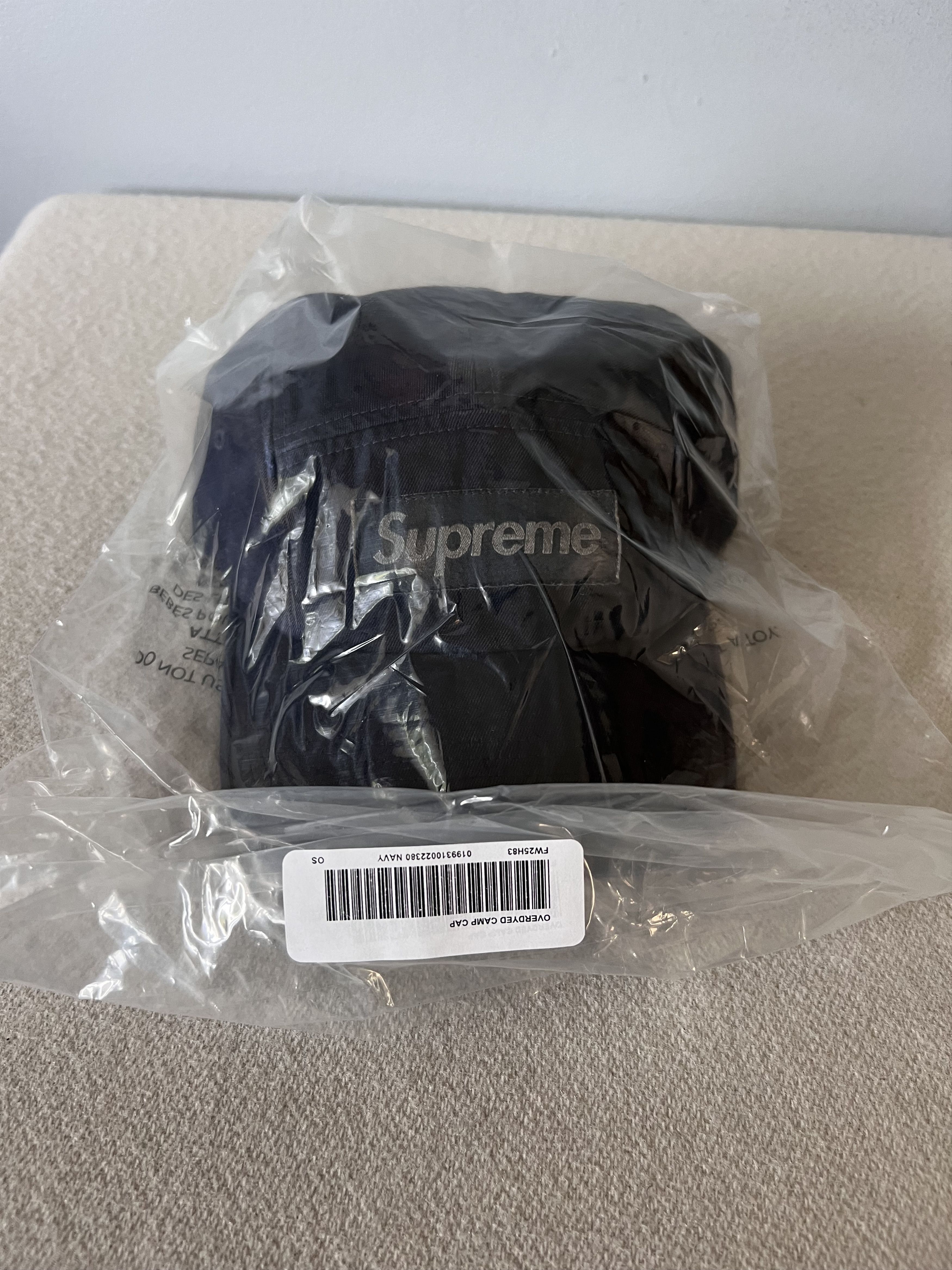 Supreme Supreme Overdyed Camp Cap in Navy Blue Size ONE SIZE - 2 Thumbnail