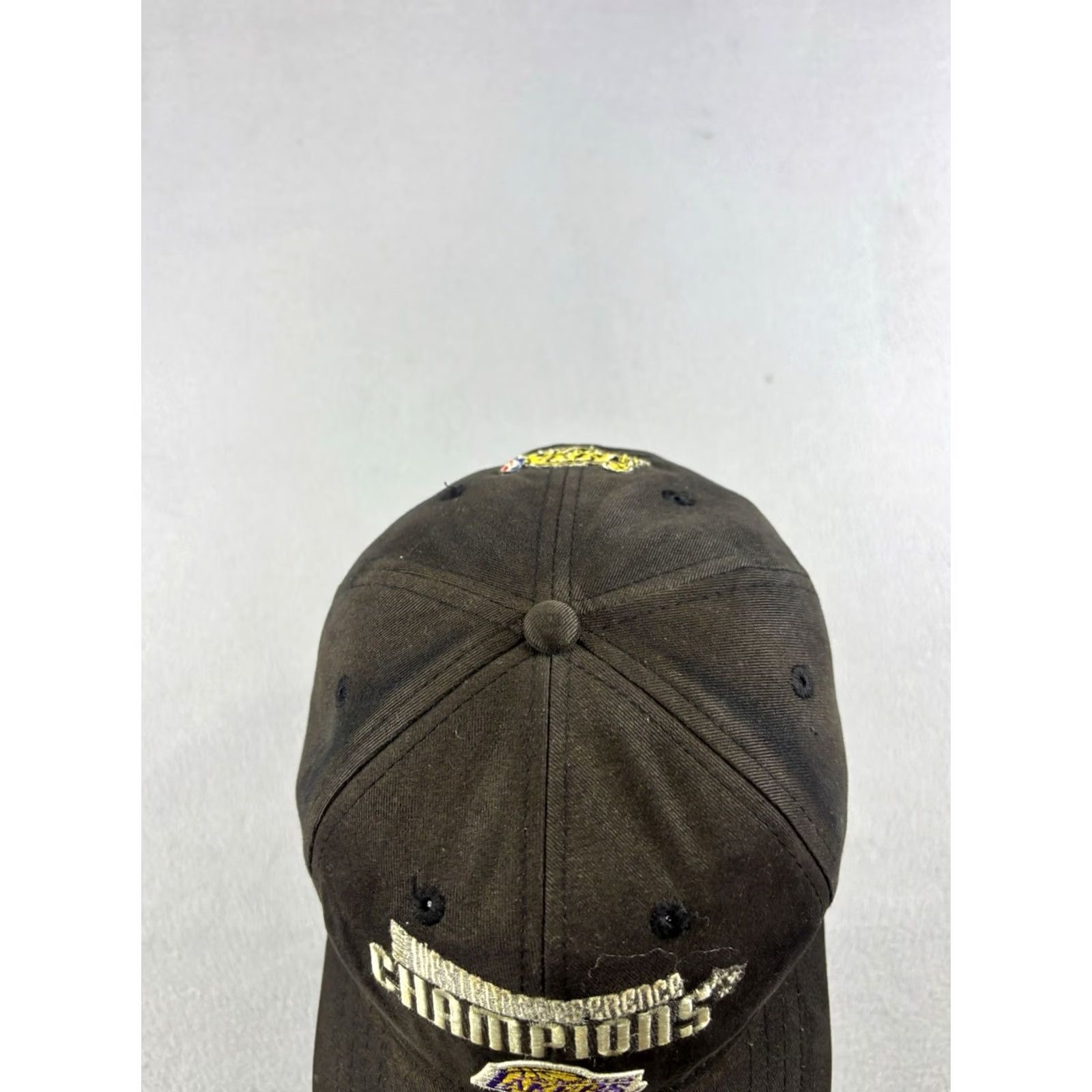 Nike Nike Hat Baseball Cap 2002 NBA Finals Black Embroidered Strapback Adjustable Men One Size Canvas Cotton Size ONE SIZE - 4 Thumbnail